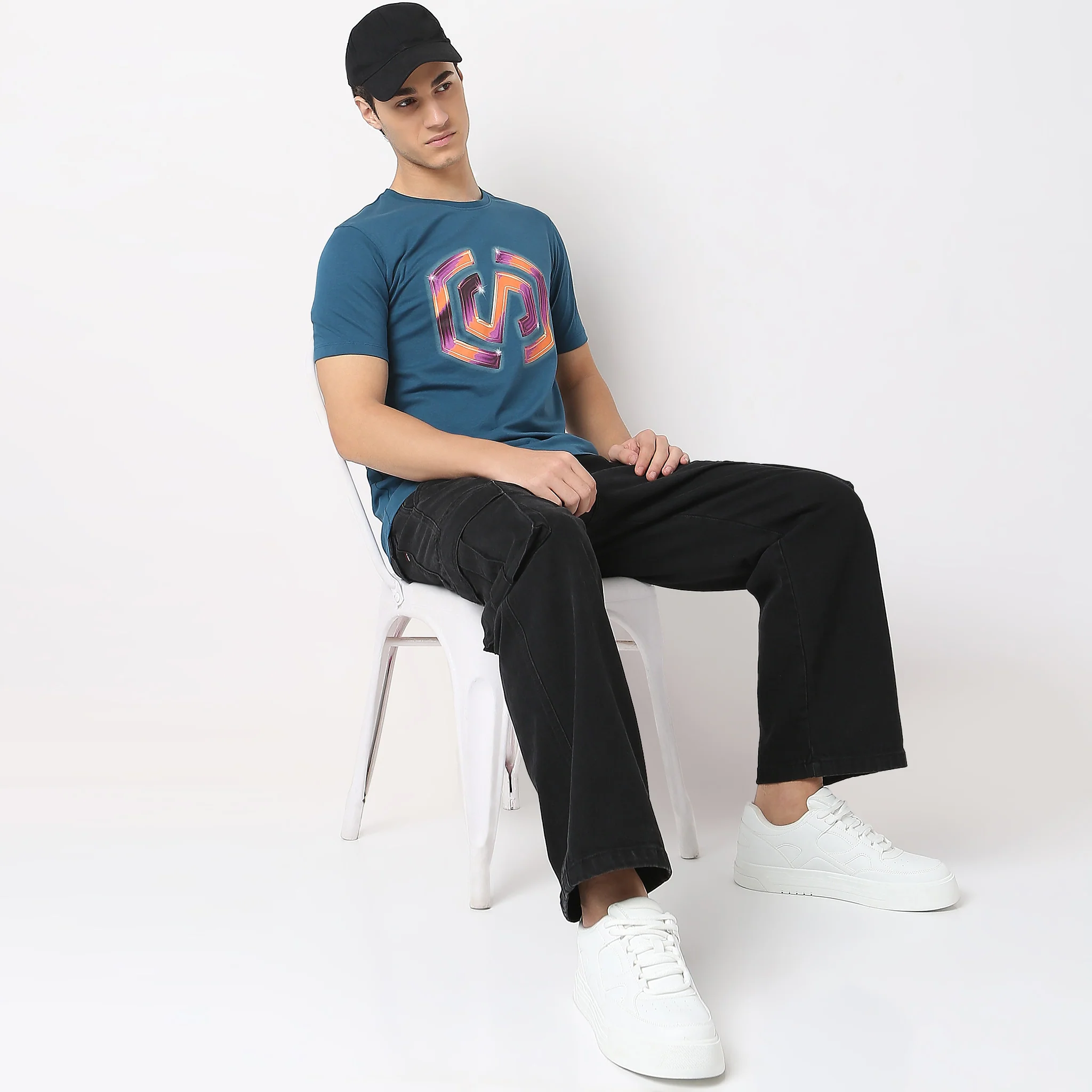 Knitted Graphic T-Shirt