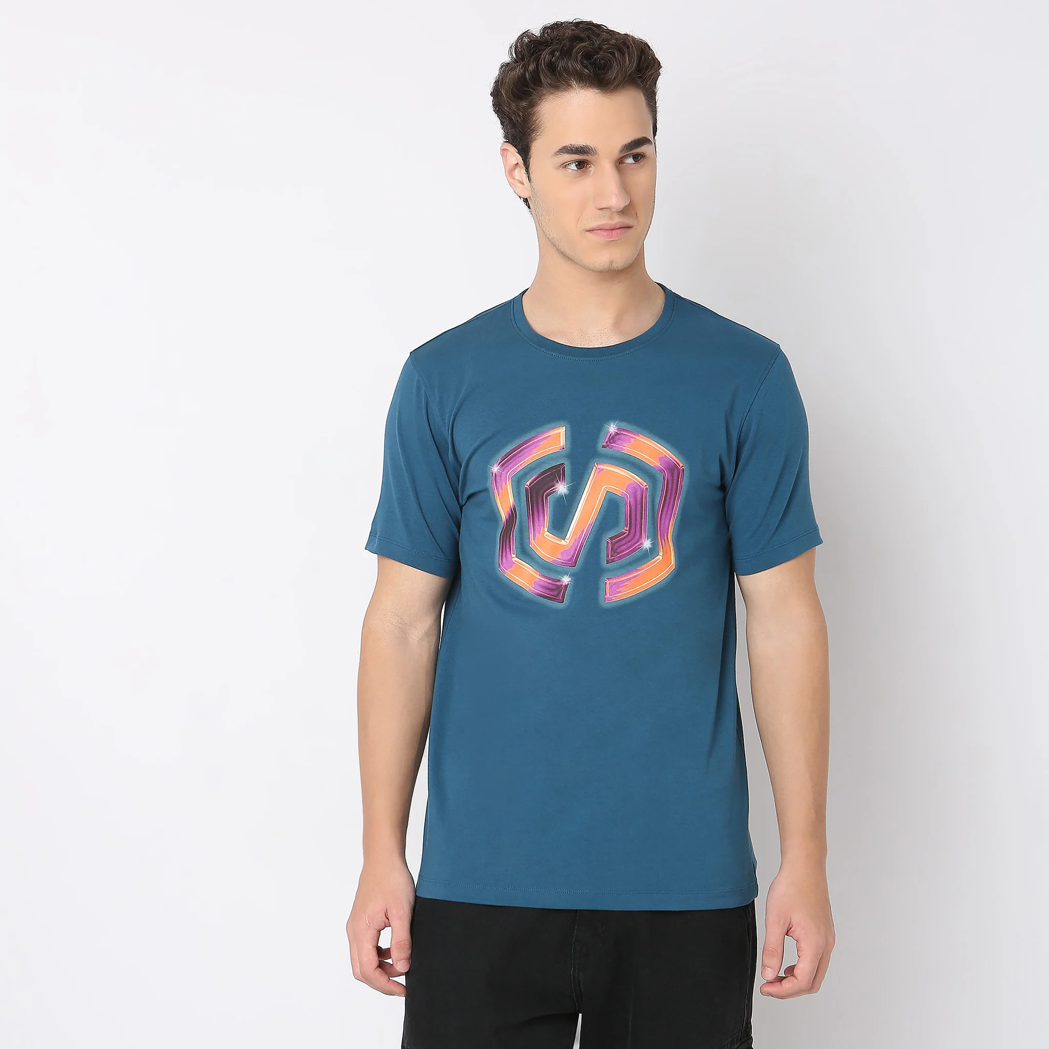 Knitted Graphic T-Shirt - Image 2