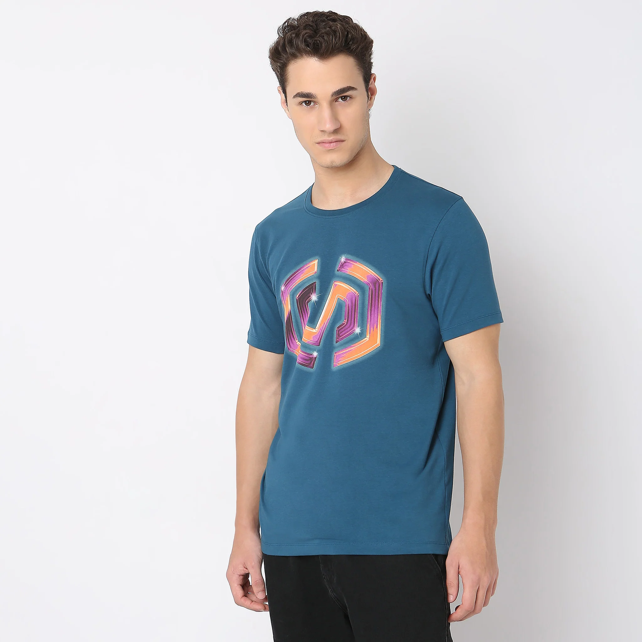 Knitted Graphic T-Shirt - Image 4