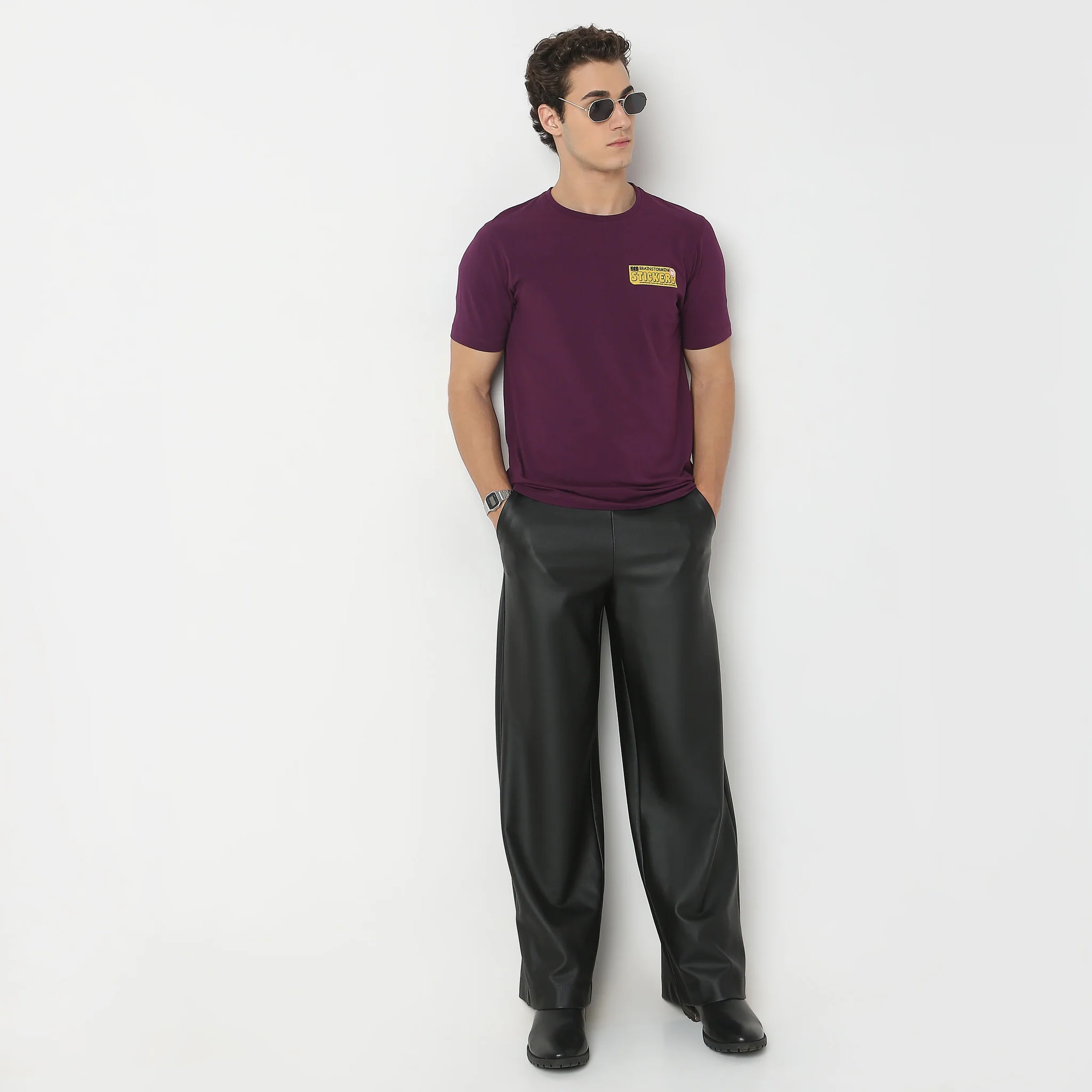 Large Graphic Front & Back Tees - Cotton With E-Fast® Stretch Jersey - Regular Fit T-Shirt