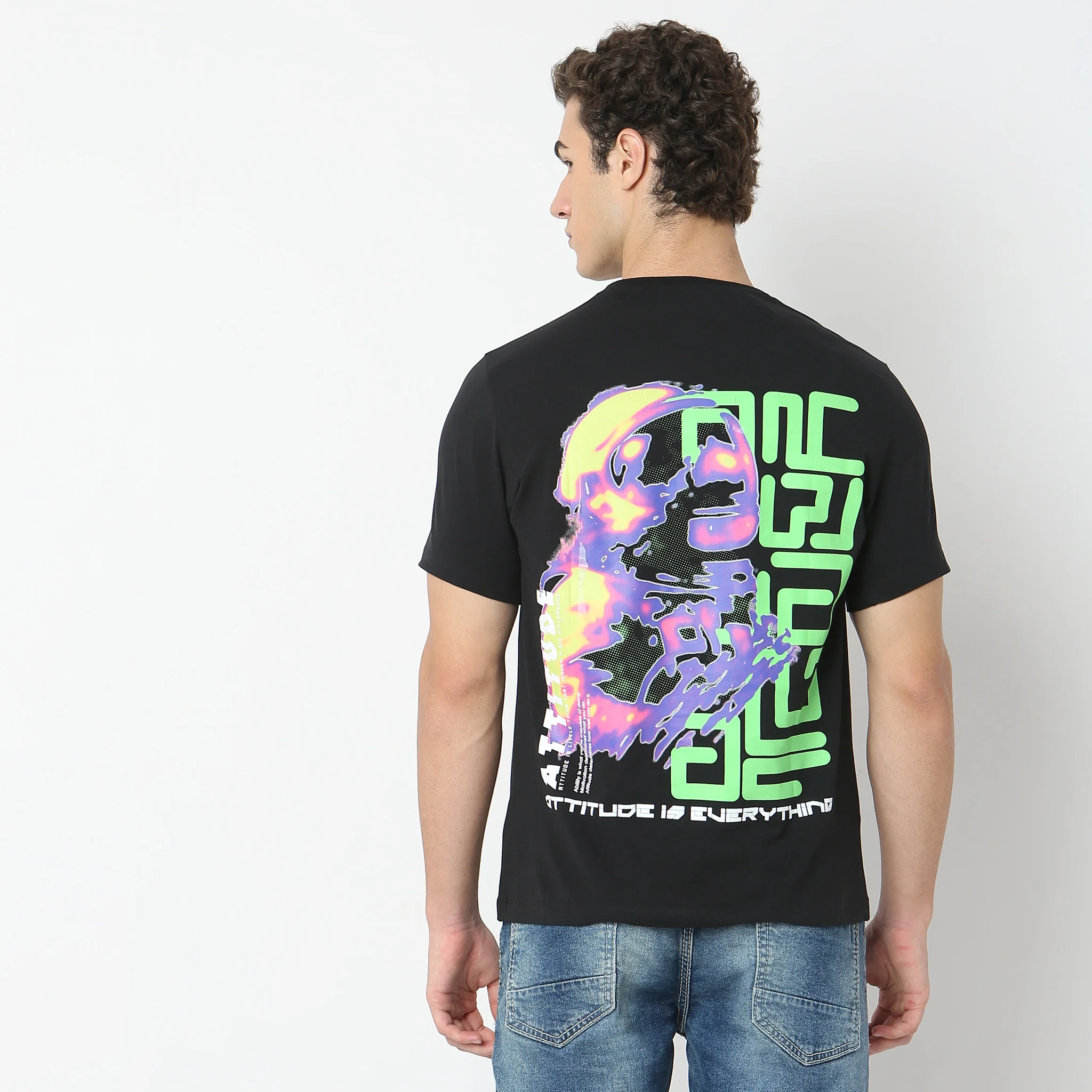 Large Graphic Front & Back Tees - Cotton With E-Fast® Stretch Jersey - Regular Fit T-Shirt - Image 3