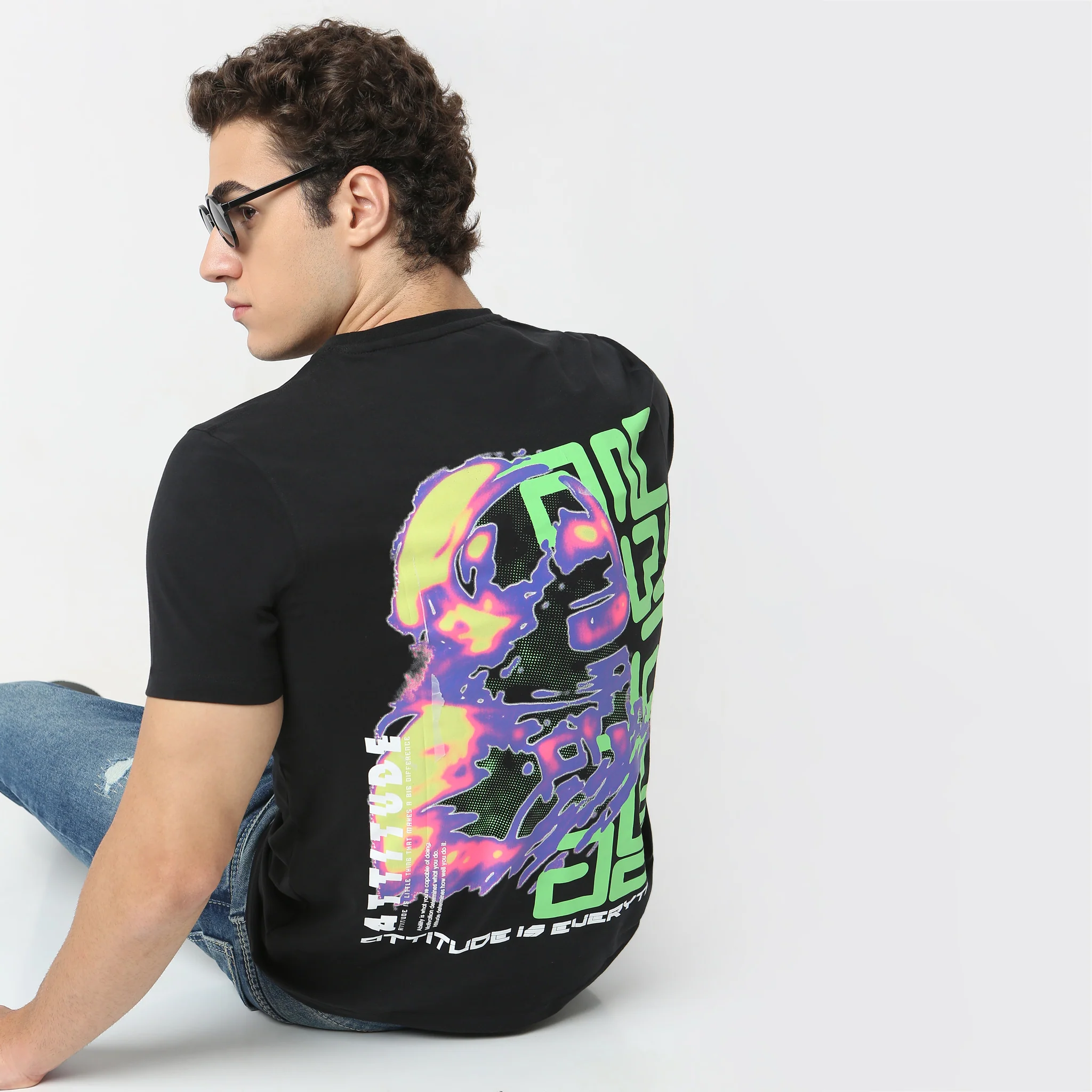 Large Graphic Front & Back Tees - Cotton With E-Fast® Stretch Jersey - Regular Fit T-Shirt - Image 5