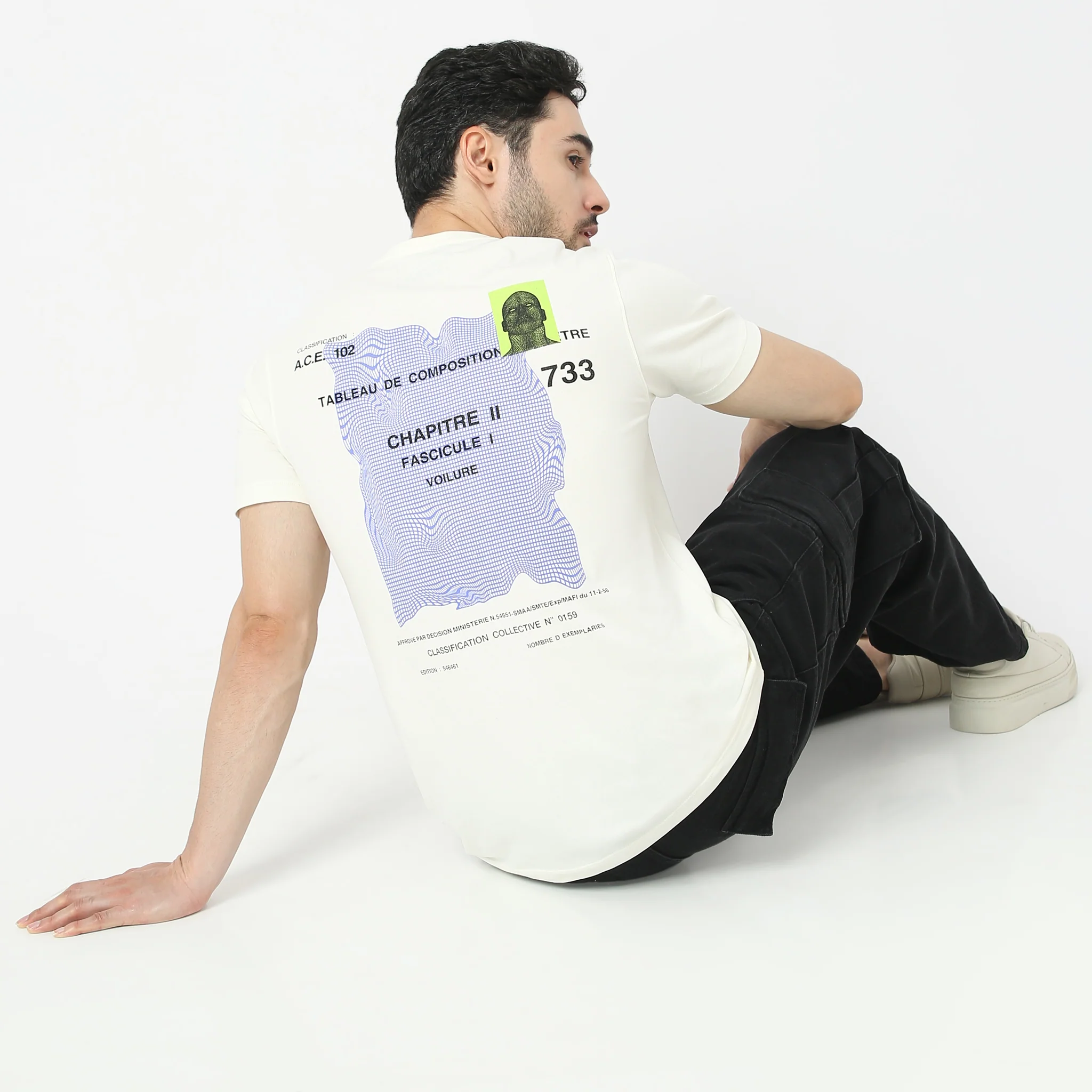Large Graphic Front & Back Tees - Cotton With E-Fast® Stretch Jersey - Regular Fit T-Shirt