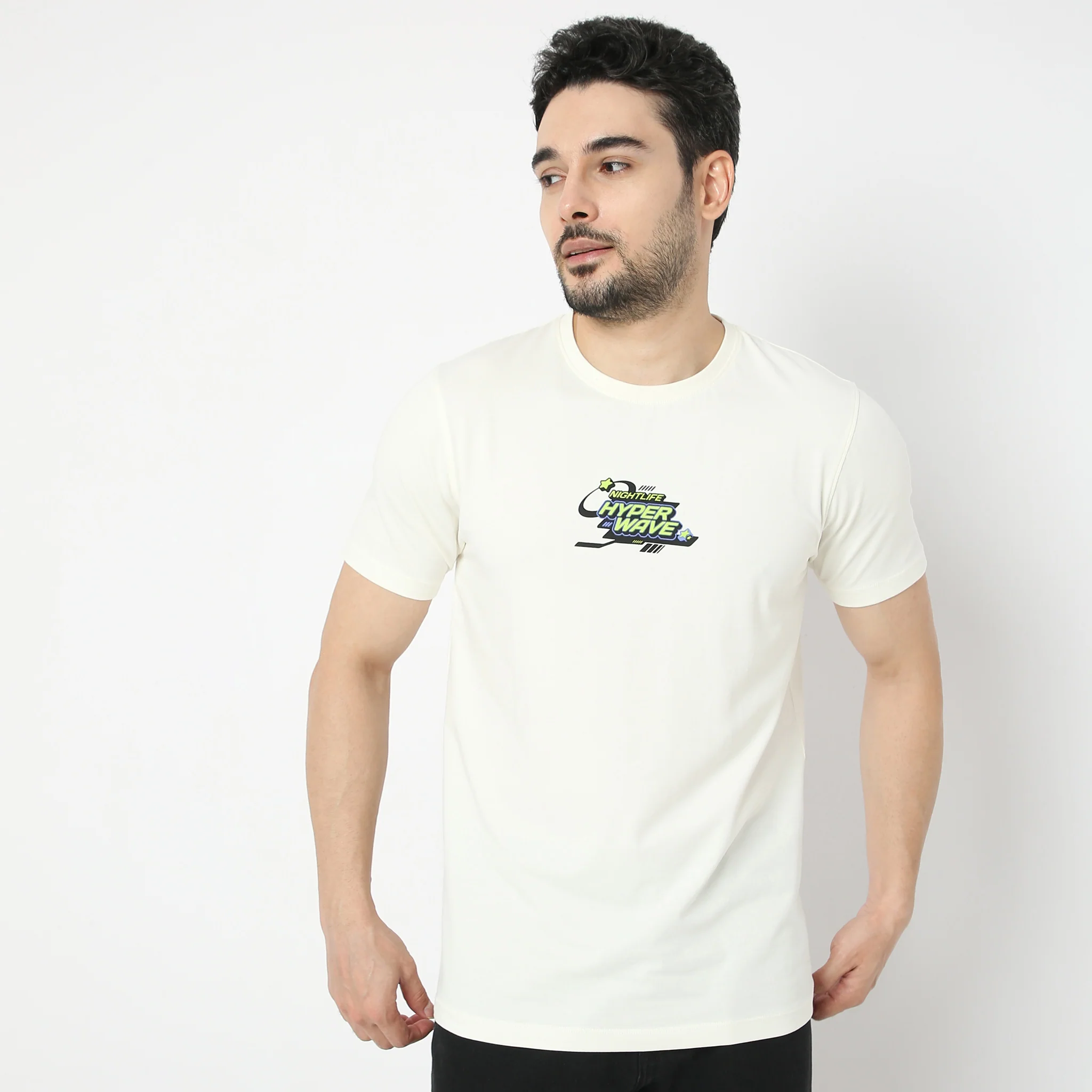 Large Graphic Front & Back Tees - Cotton With E-Fast® Stretch Jersey - Regular Fit T-Shirt - Image 2