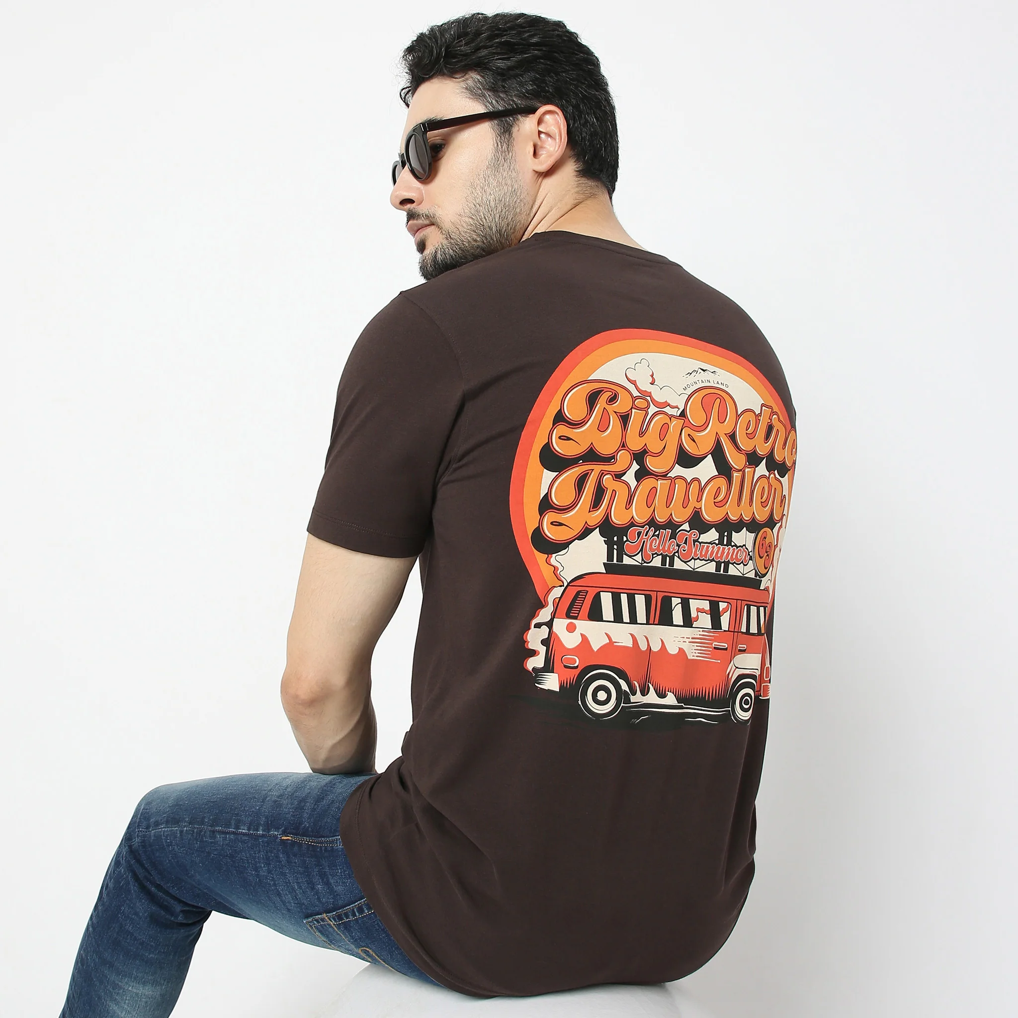 Large Graphic Front & Back Tees - Cotton With E-Fast® Stretch Jersey - Regular Fit T-Shirt - Image 2