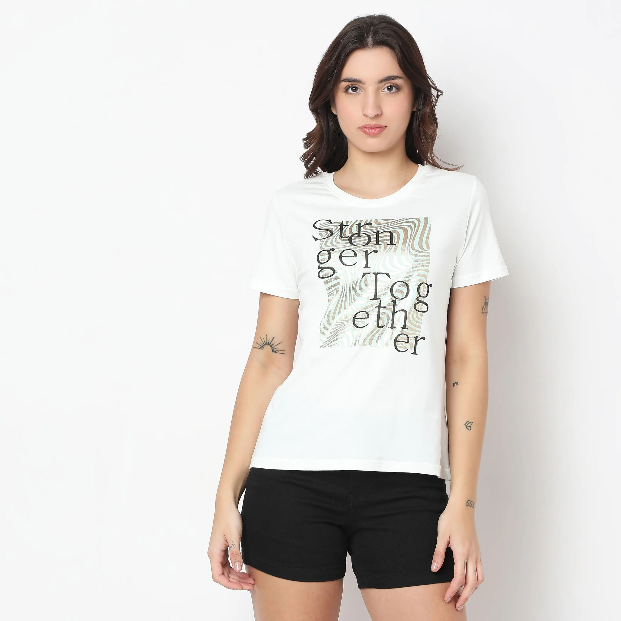 Knitted Graphic T-Shirt - Image 2