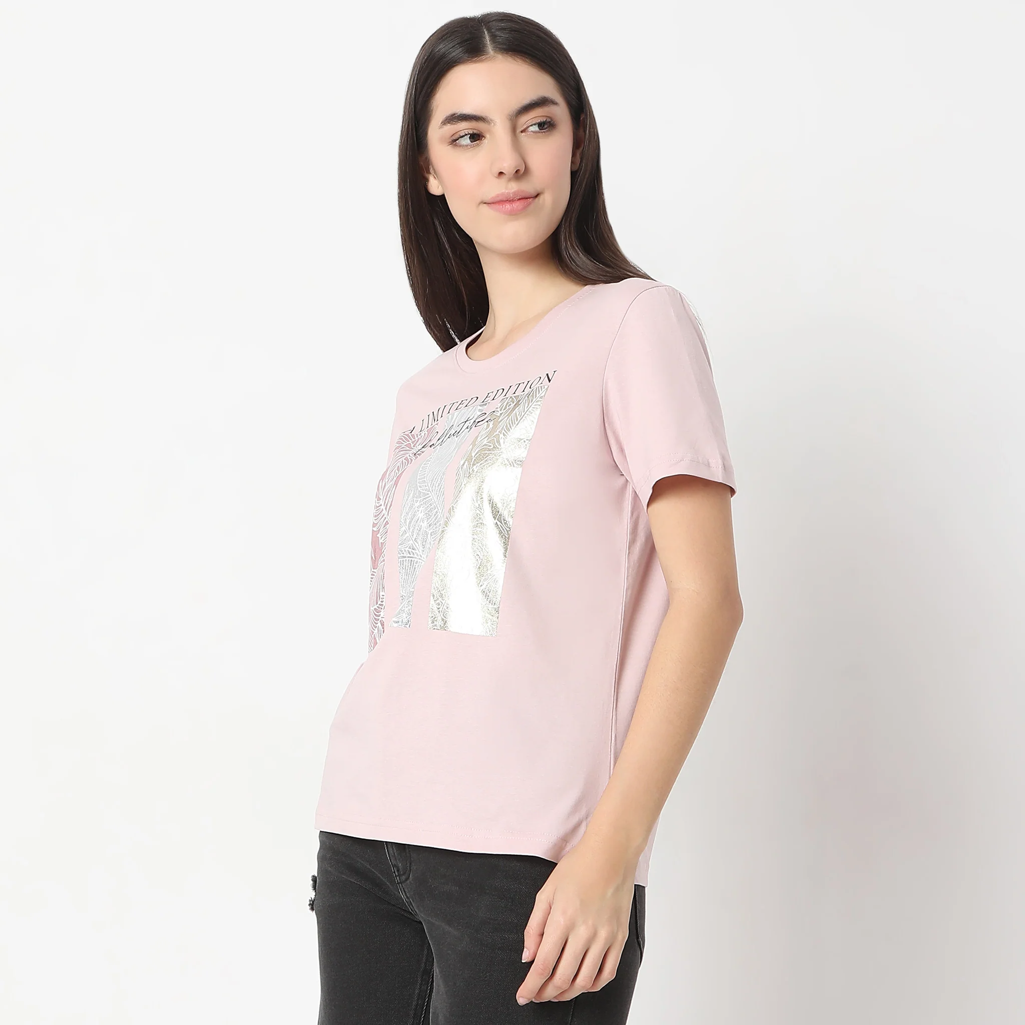 Chest Print Graphic Short Sleeve T-Shirt - Image 5
