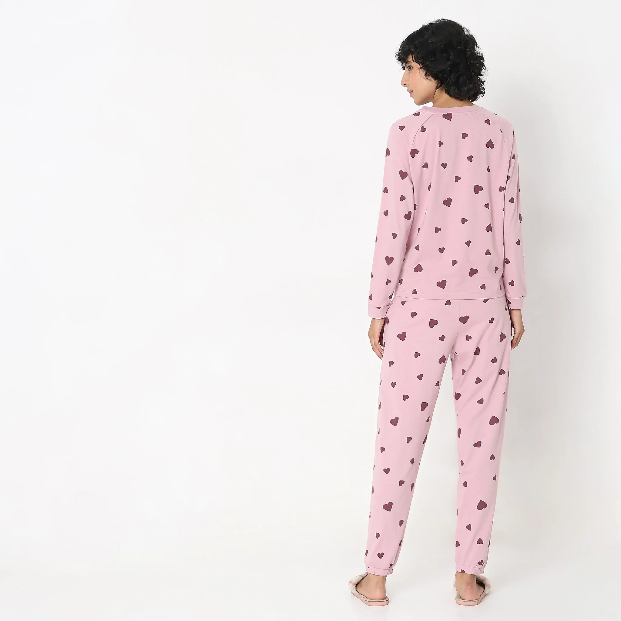 Knitted Heart T-Shirt With Pyjama Sleepwear Set - Image 3
