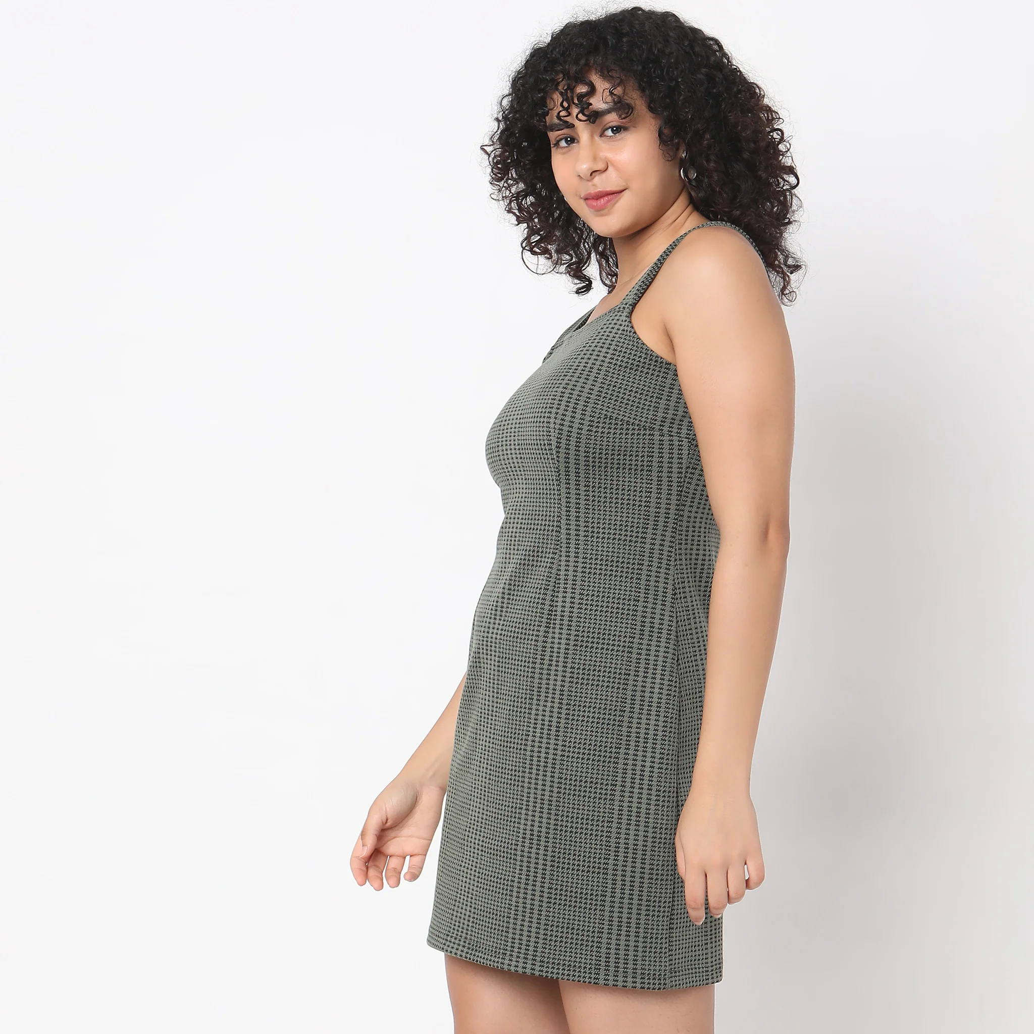 Regular Fit Jacquard Dress - Image 5