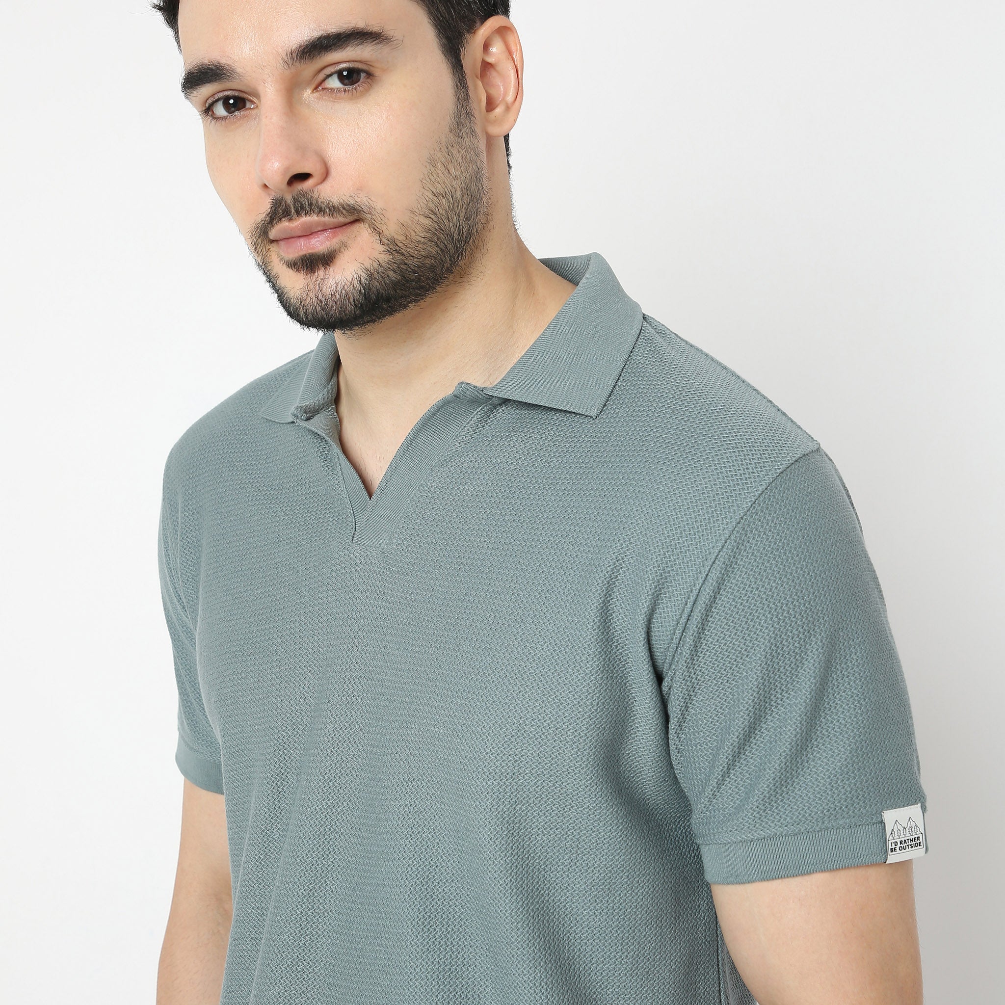 Jacquard Island Polo T-Shirt - Image 10