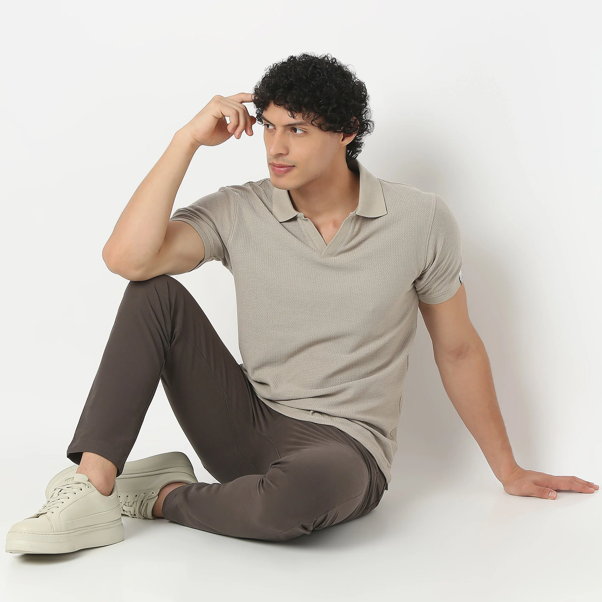 Jacquard Island Polo T-Shirt - Image 11