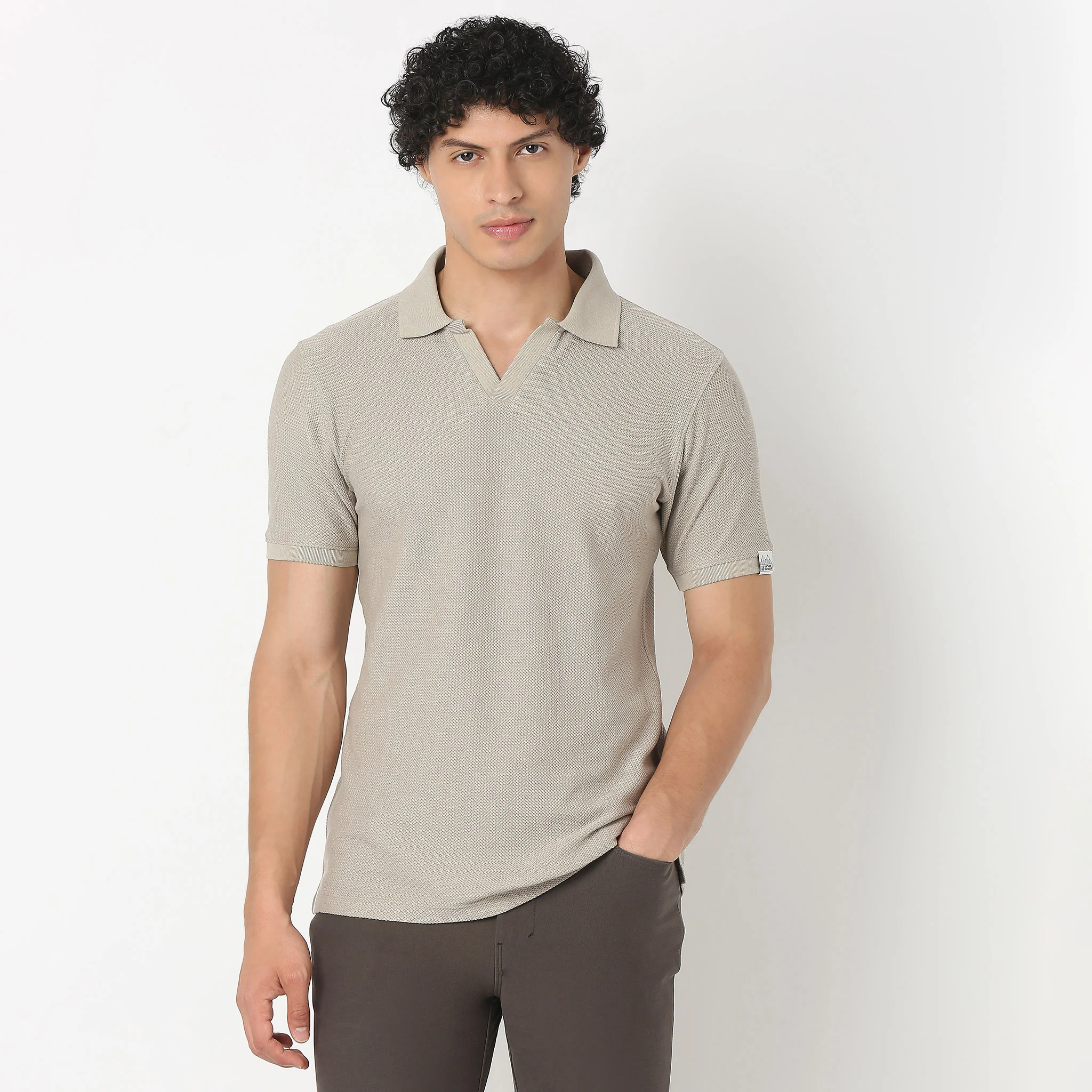 Jacquard Island Polo T-Shirt - Image 12