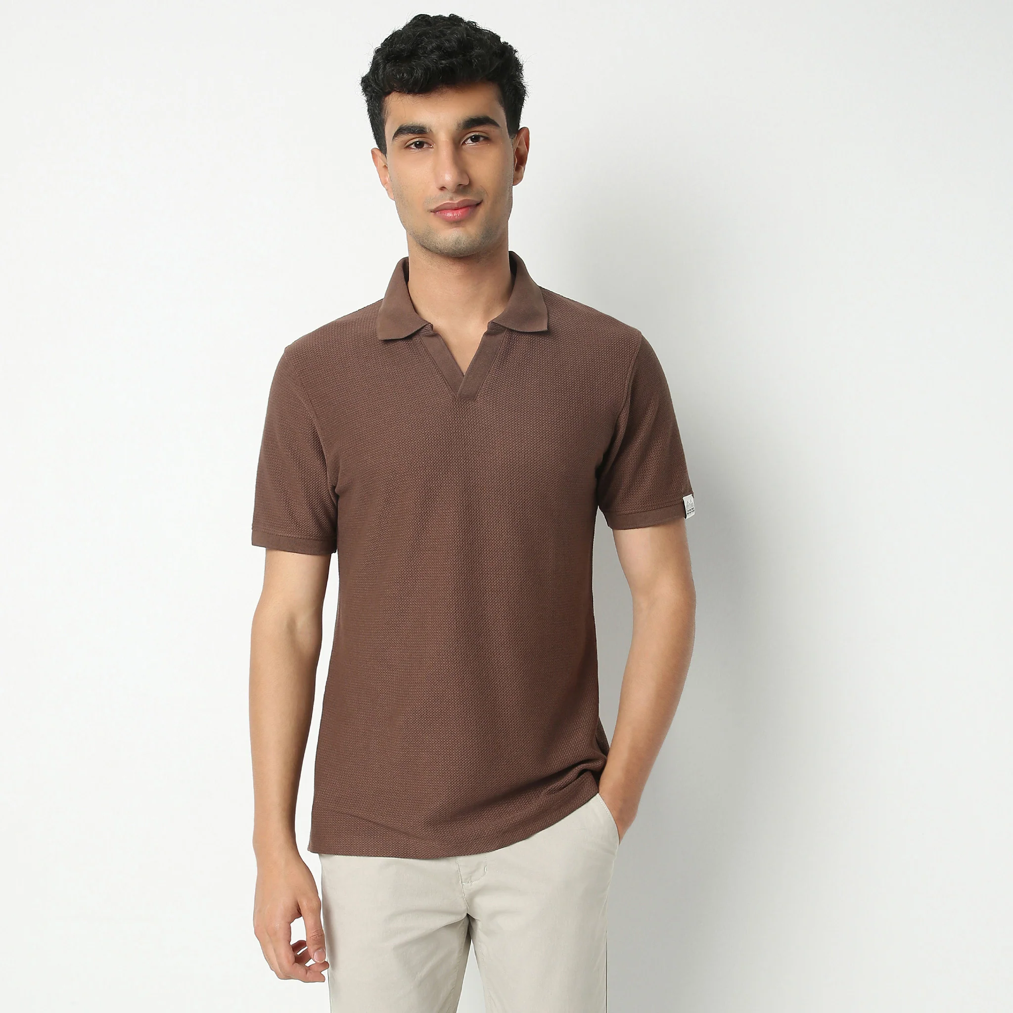 Jacquard Island Polo T-Shirt - Image 17