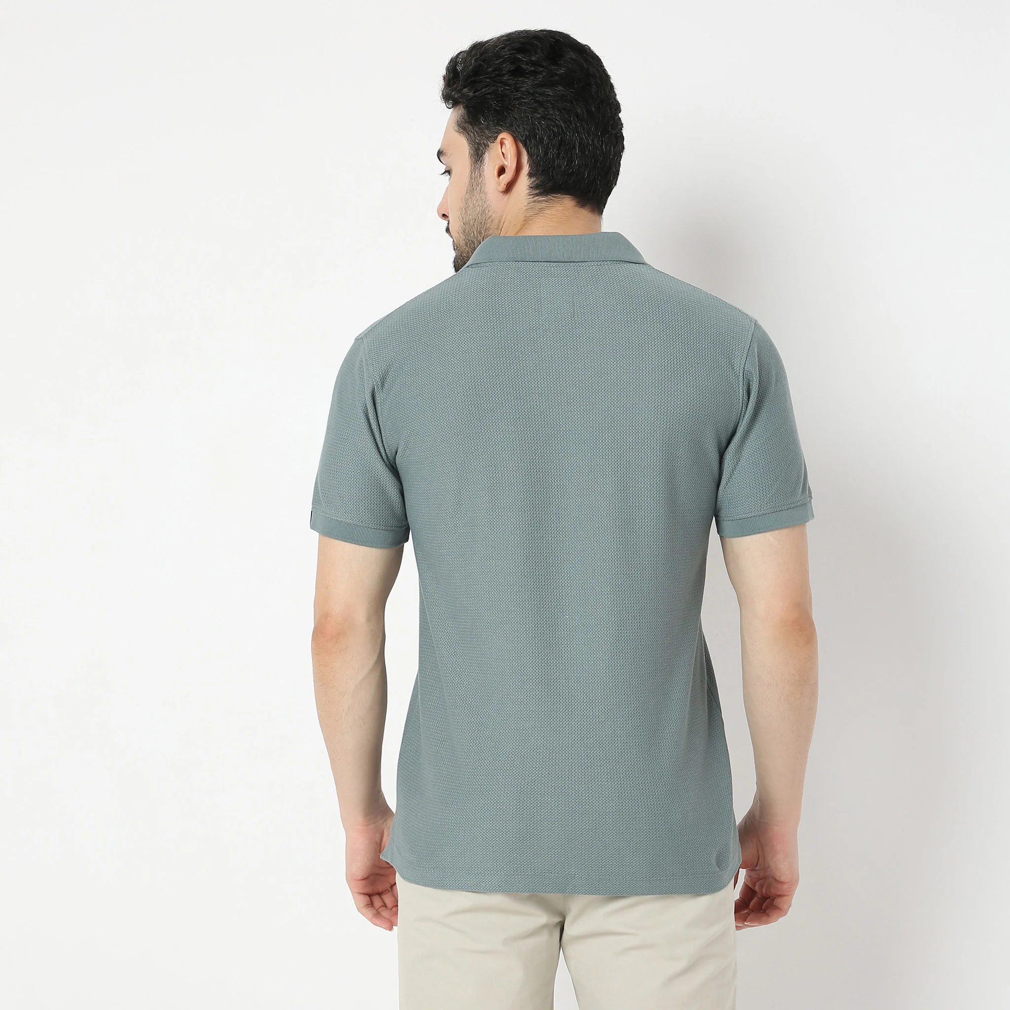 Jacquard Island Polo T-Shirt - Image 8