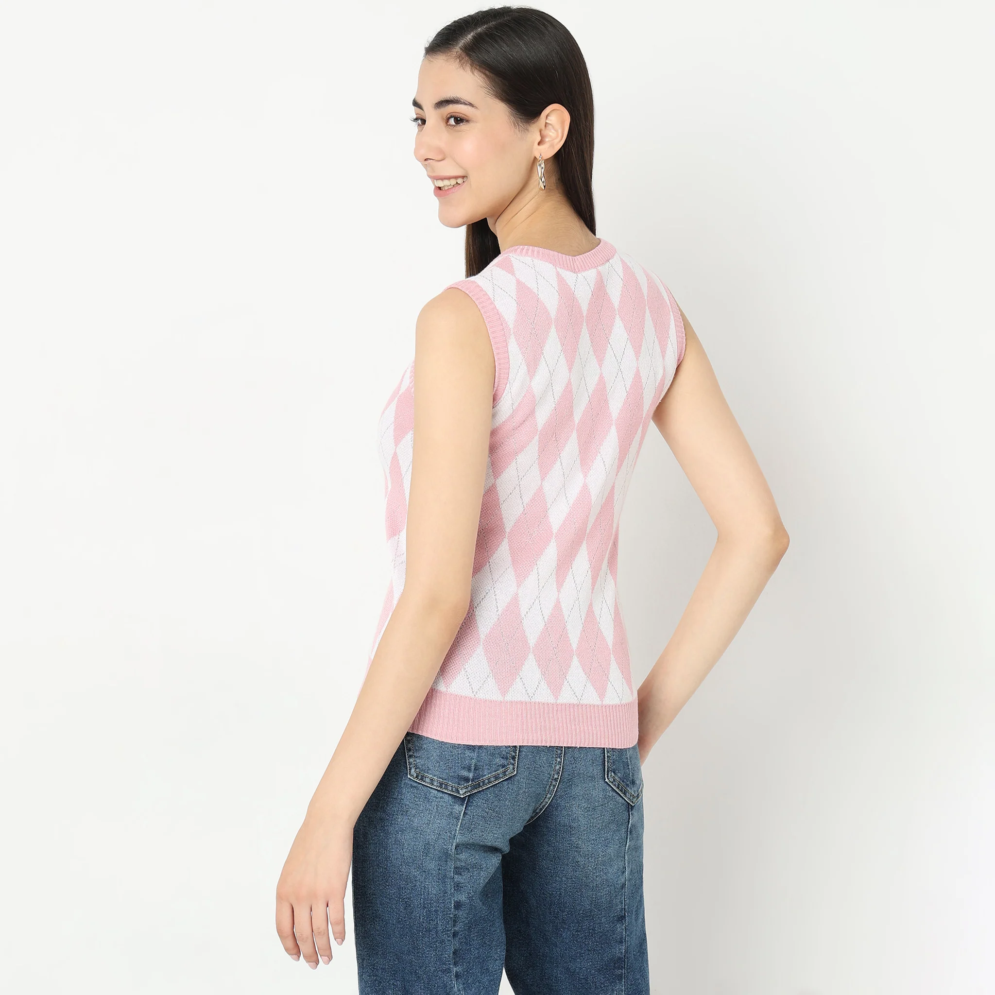 V-Neck Jacquard T-Shirt - Image 8