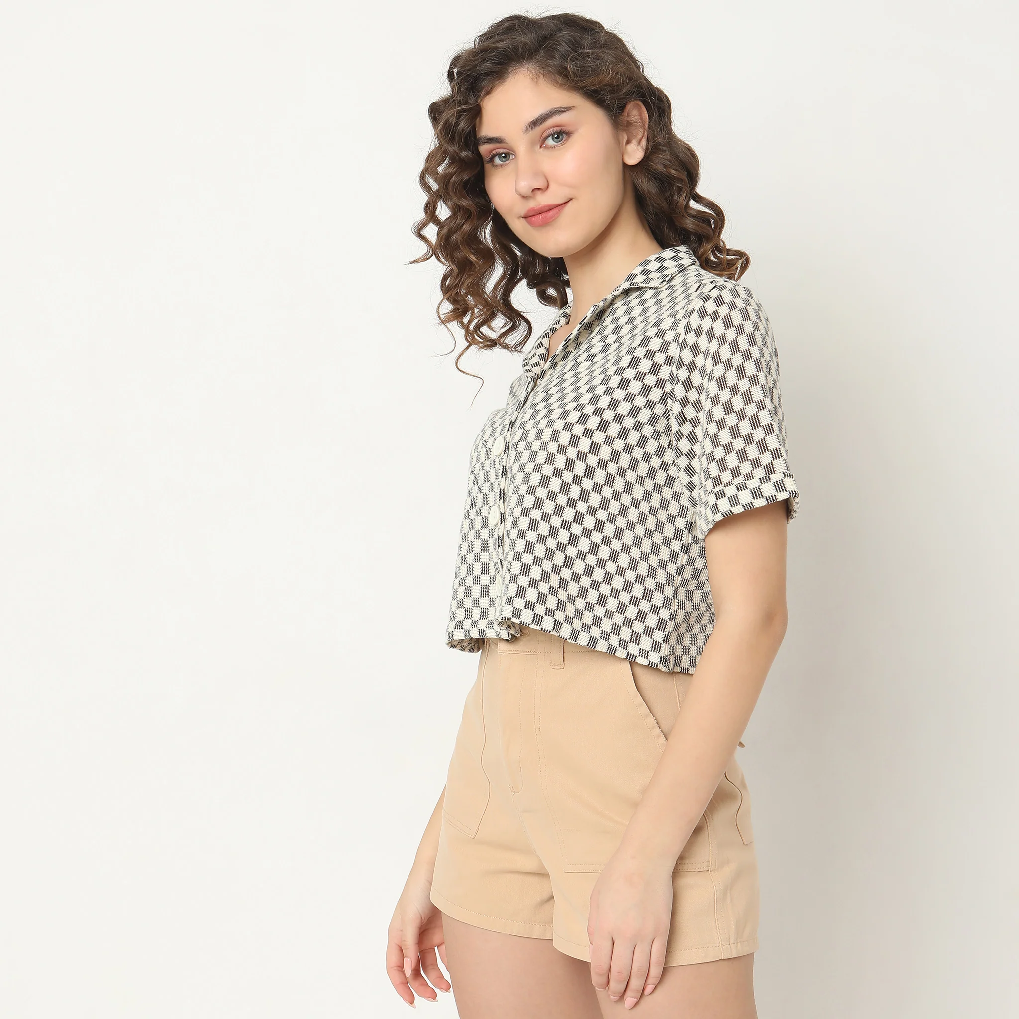 Regular Fit Lace Shirt - Image 5