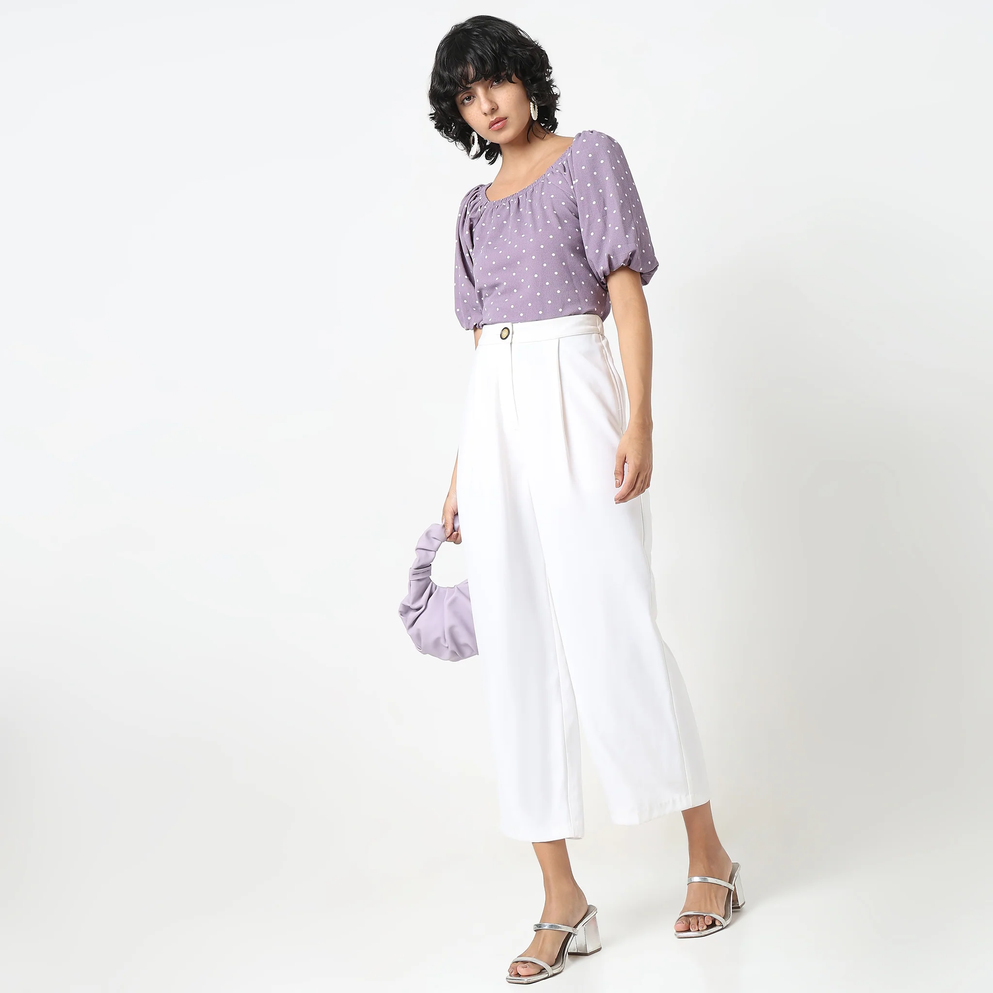 Regular Fit Polka Dot Top - Image 2