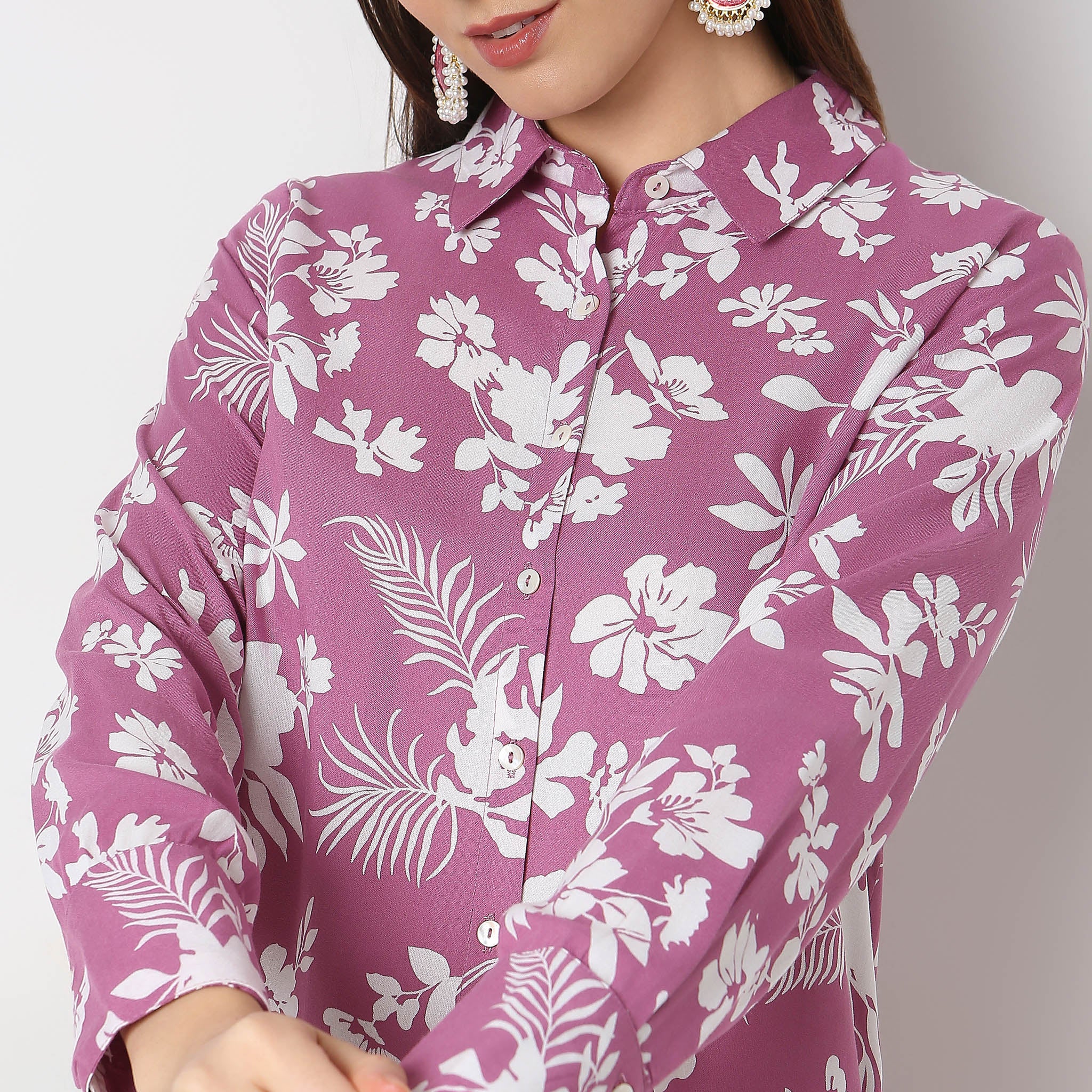 Regular Fit Printed A-Line Tunic - Image 4