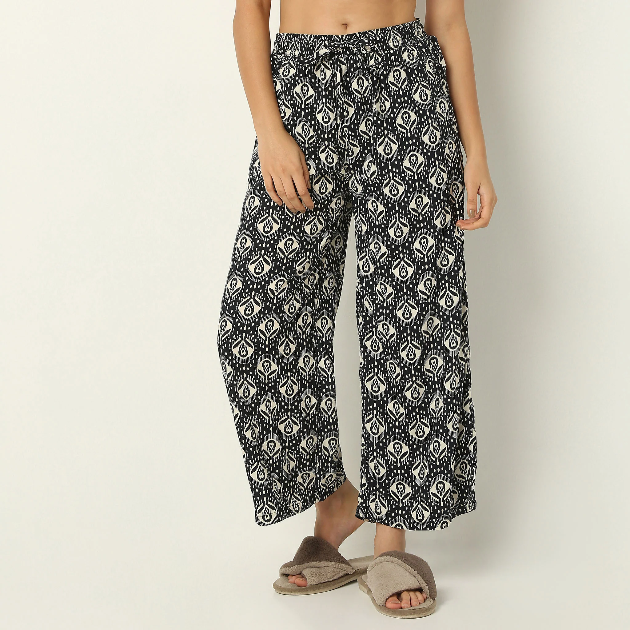 Ankle Length Woven Printed Lounge Palazzo - Image 2