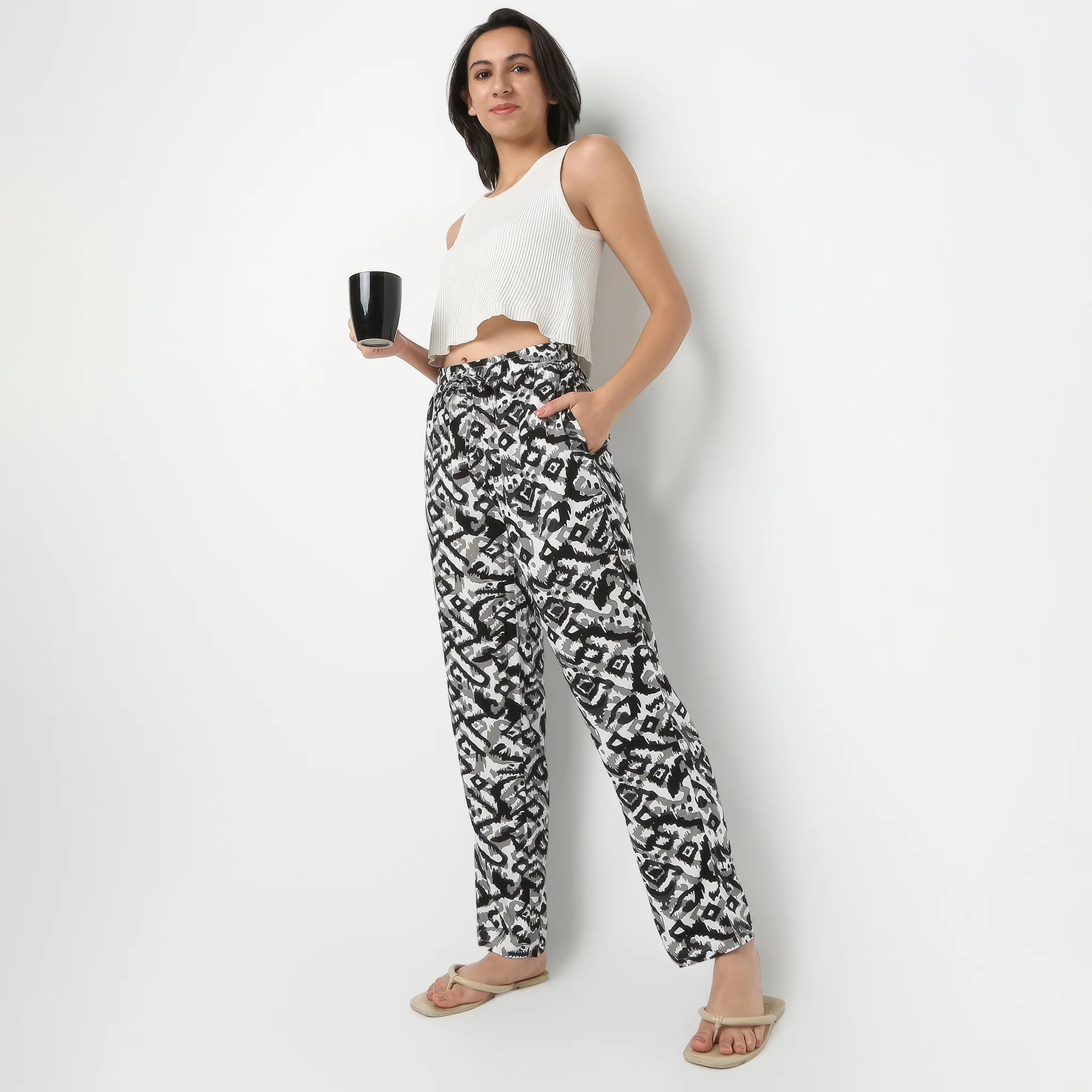 Ankle Length Printed Lounge Pyjamas