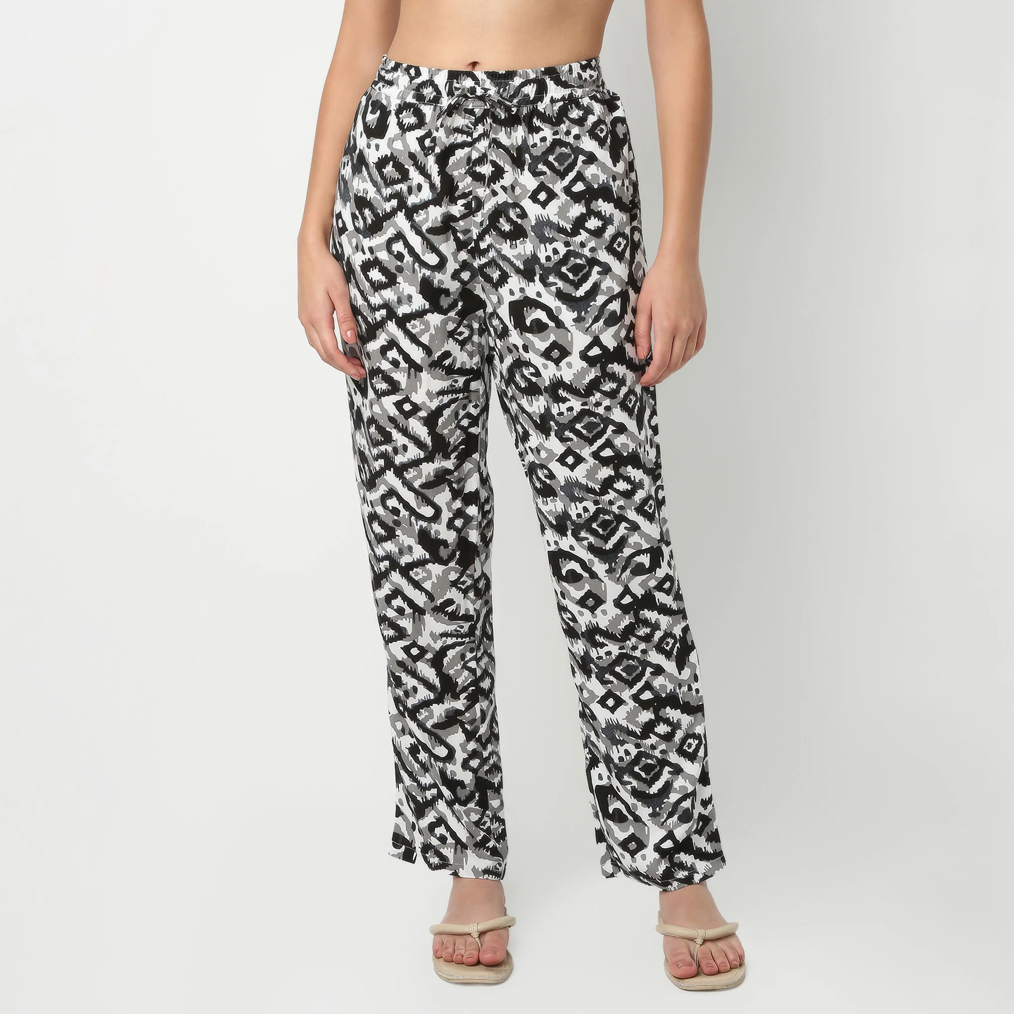 Ankle Length Printed Lounge Pyjamas - Image 2