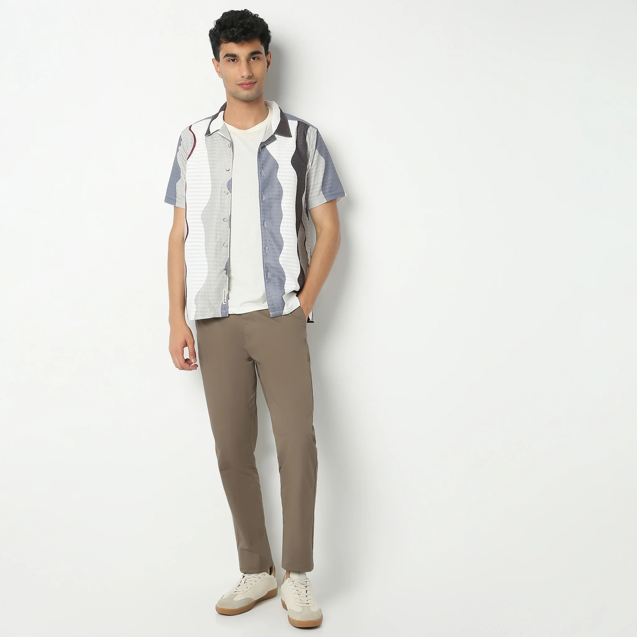 RetreatįµĖ£ Printed Camp Collar Half Sleeve Shirt