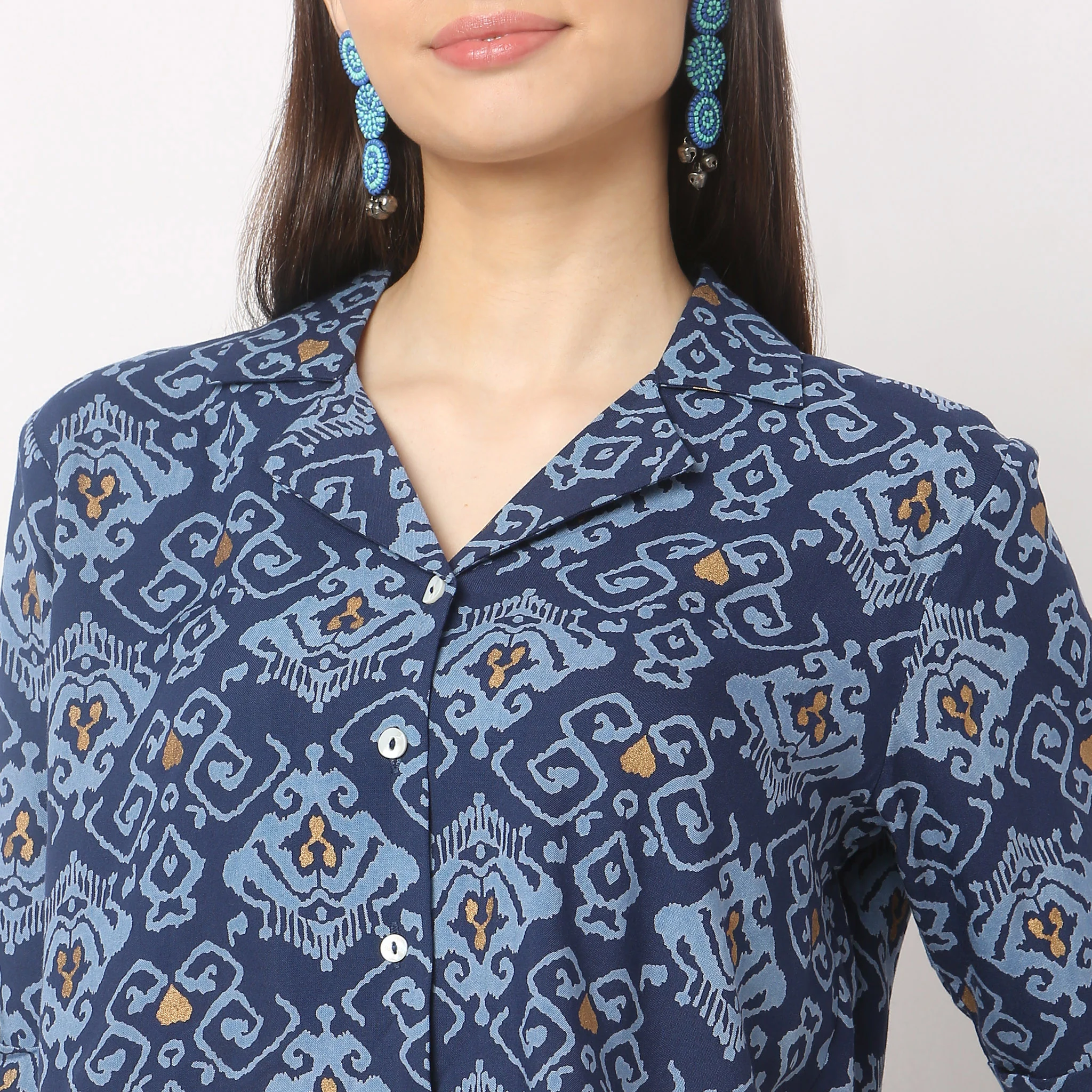 Regular Fit Printed Crop Top - Image 4