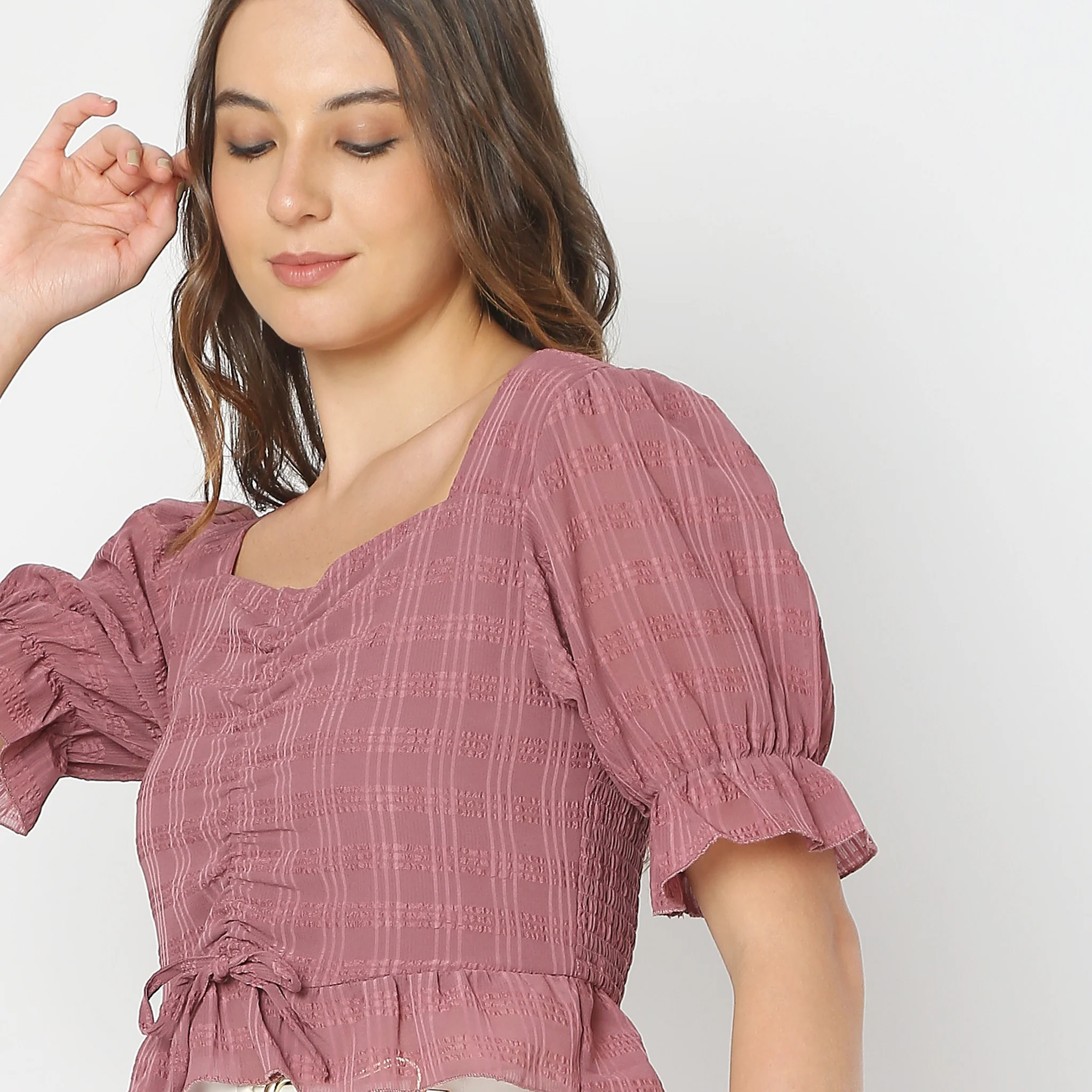 Regular Fit Printed Crop Top - Image 4