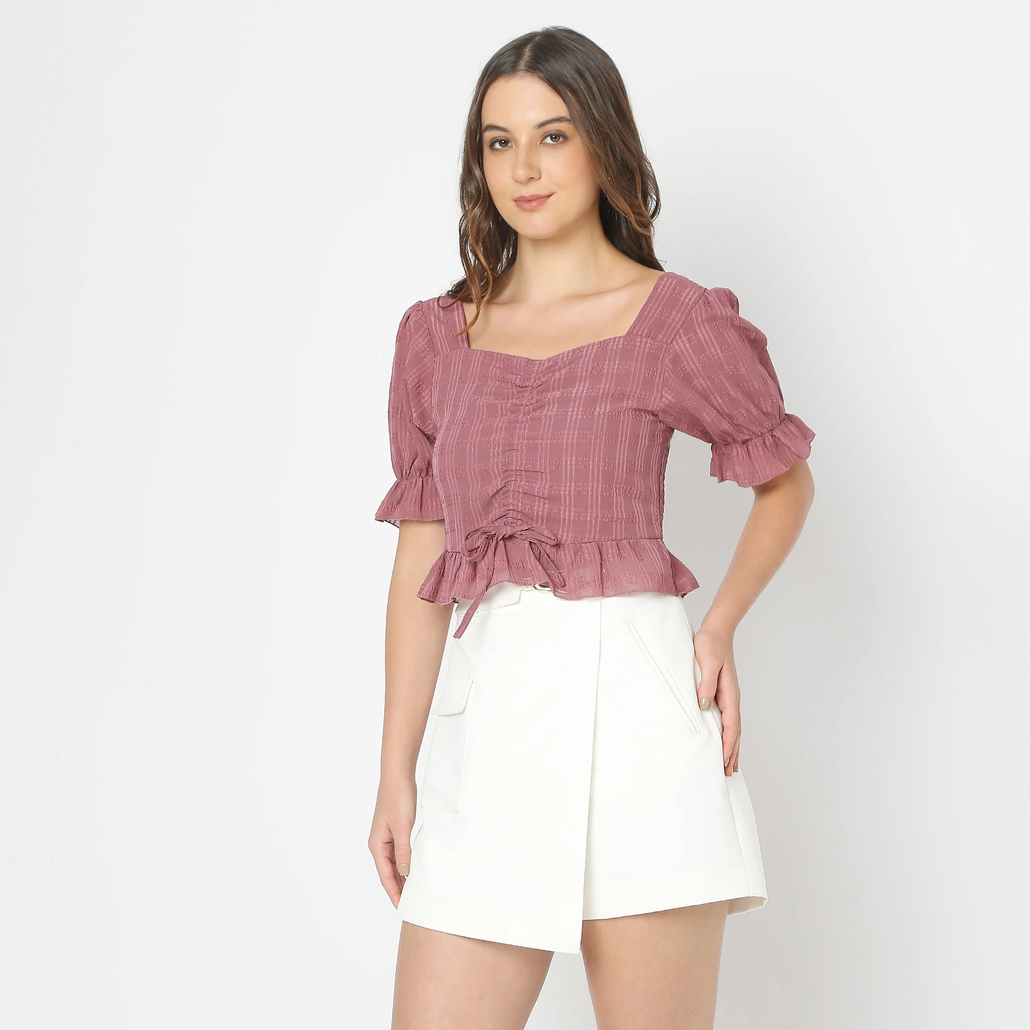Regular Fit Printed Crop Top - Image 5