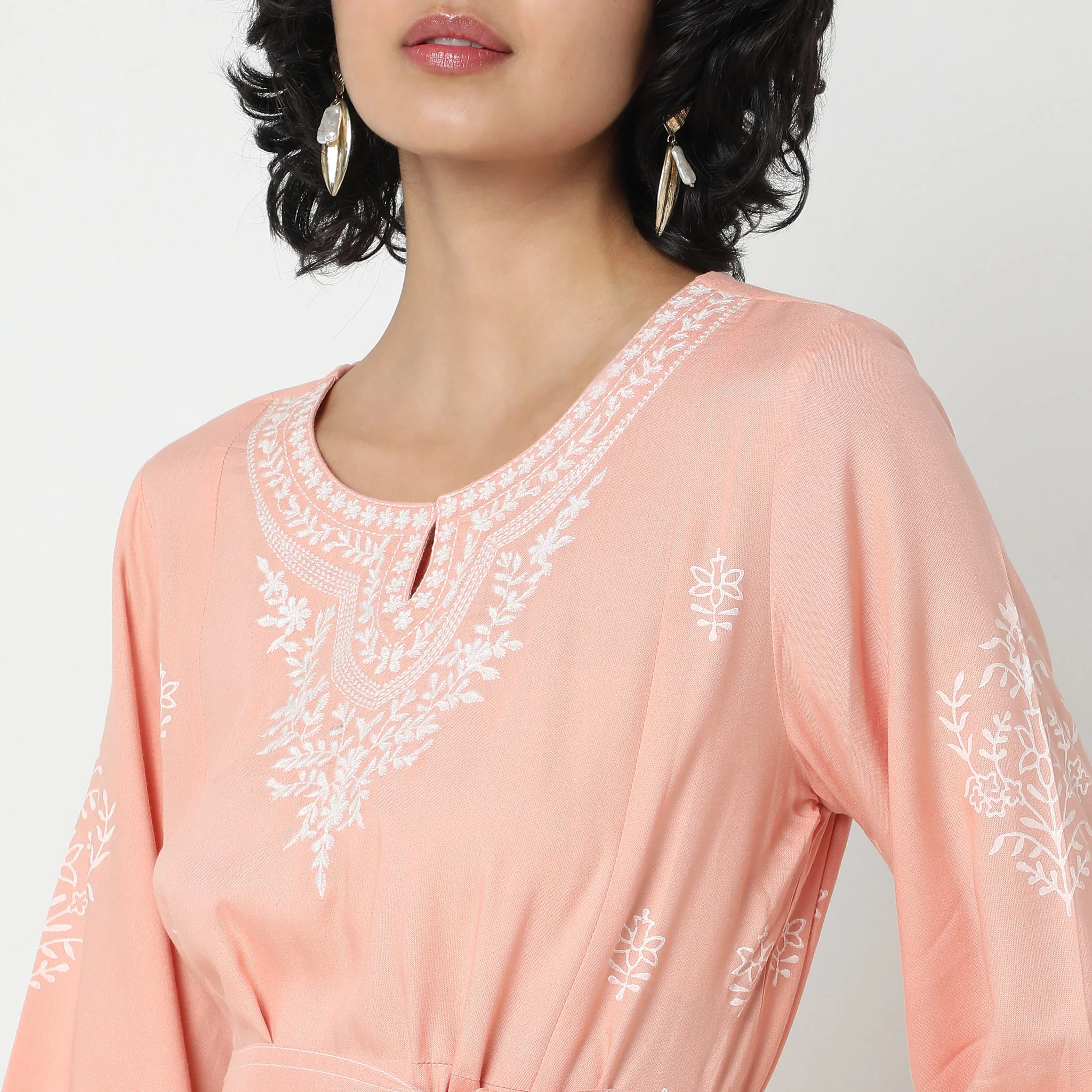 Regular Fit Printed Dress - Image 4