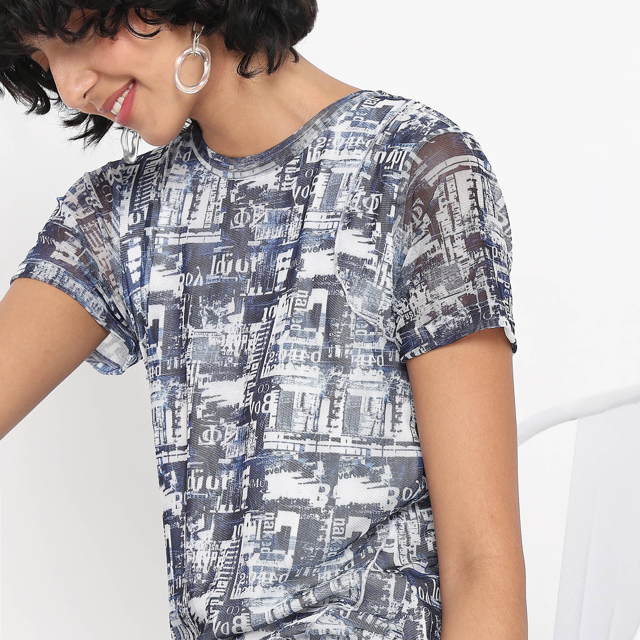 Regular Fit Printed Dress - Image 5