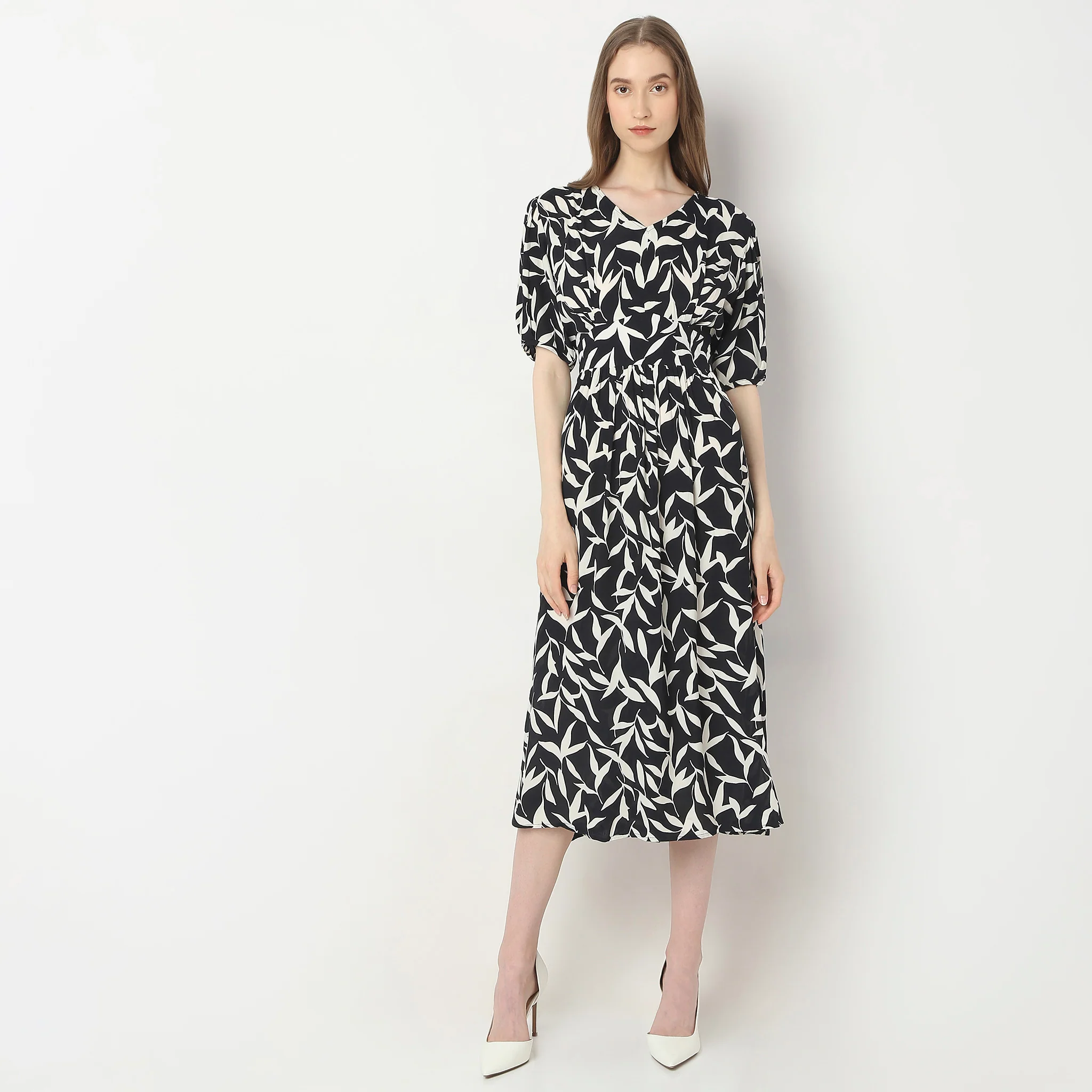 Regular Fit Printed Dress - Image 2