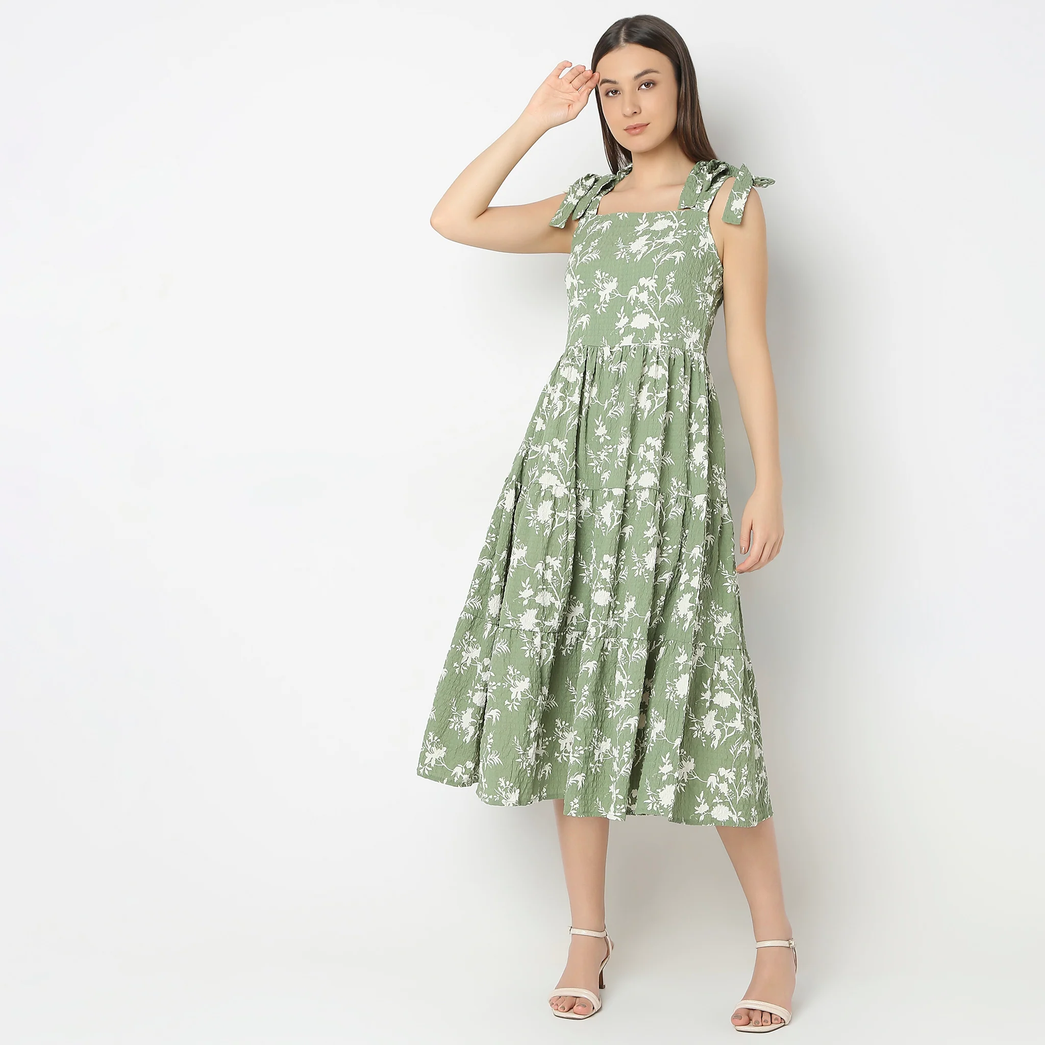 Regular Fit Printed Dress - Image 2