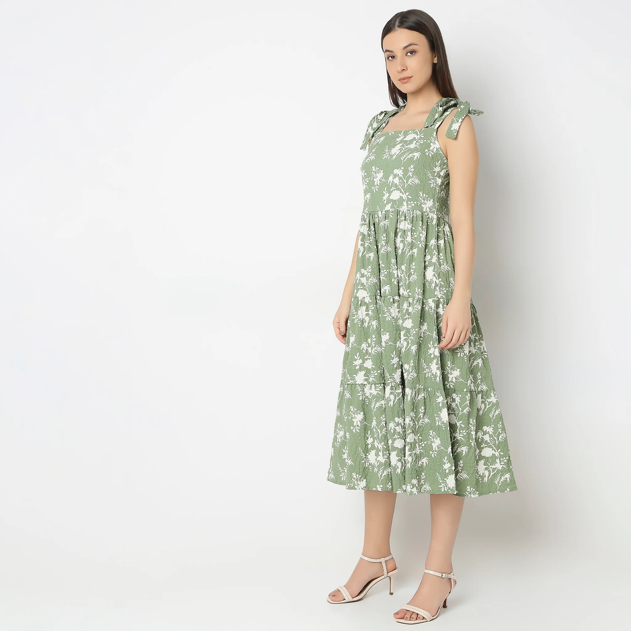 Regular Fit Printed Dress - Image 5