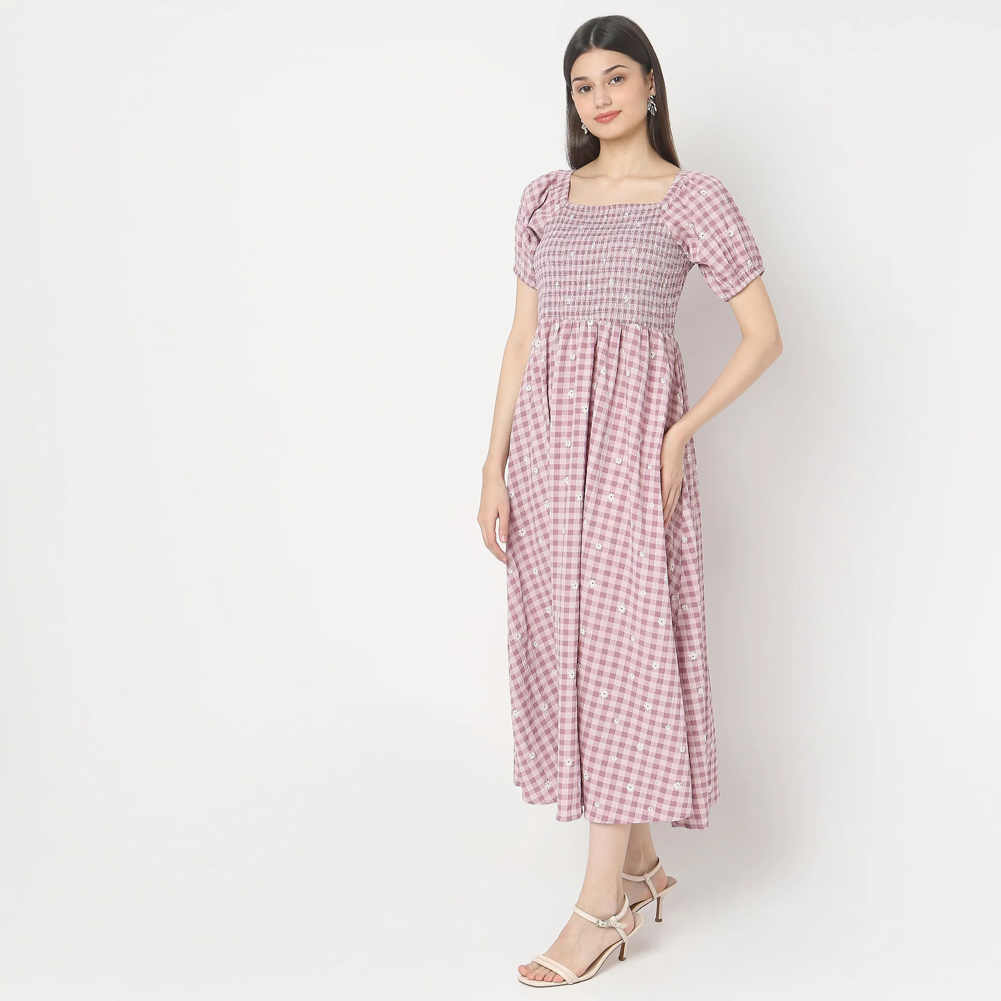 Regular Fit Printed Dress - Image 5