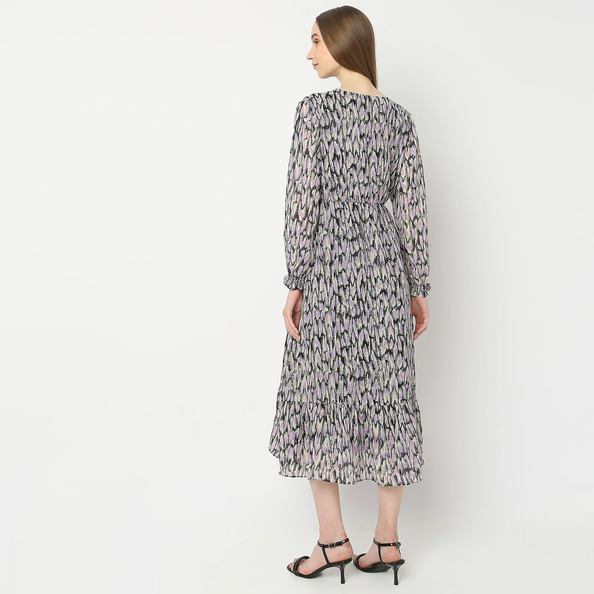 Regular Fit Printed Dress - Image 3