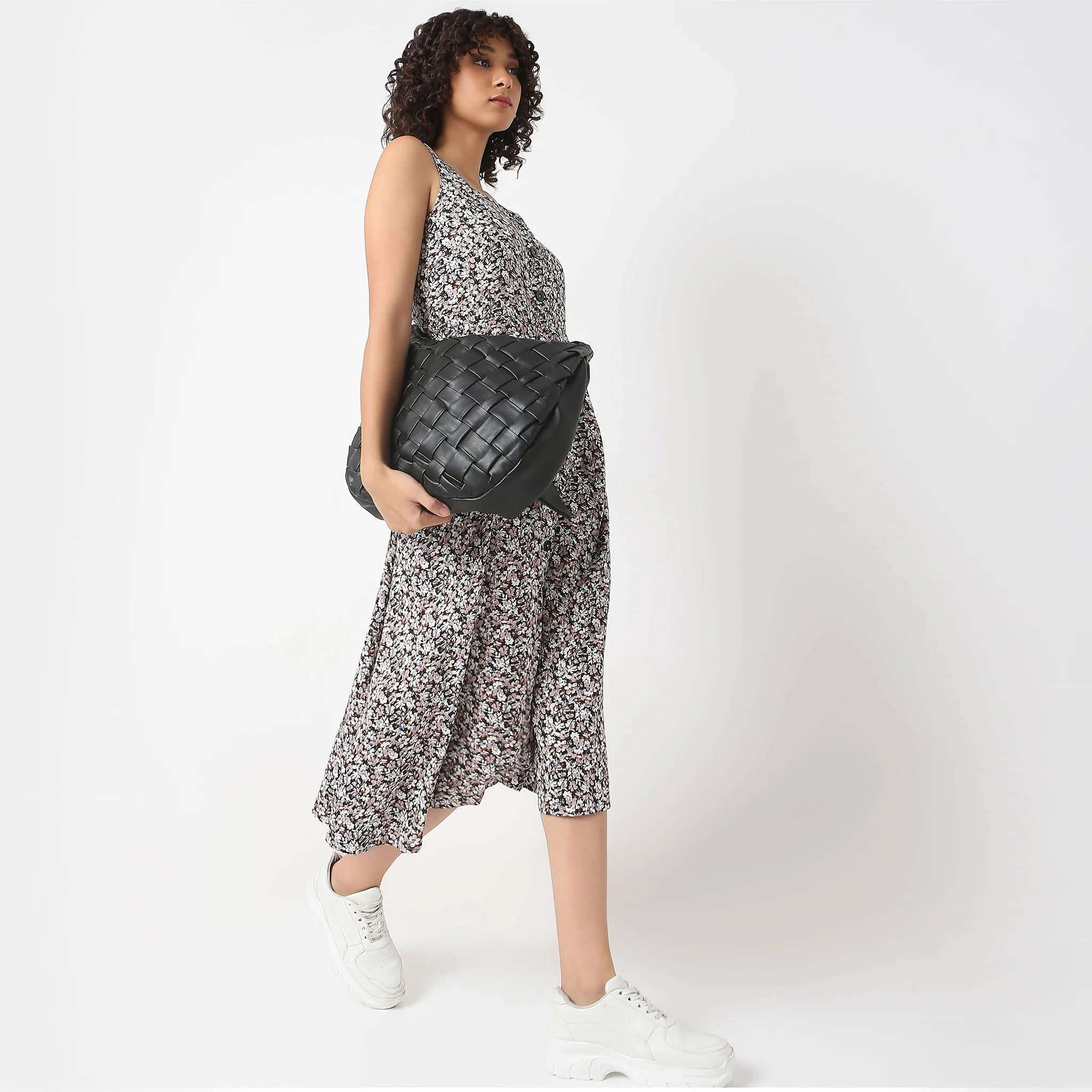 Regular Fit Printed Dress