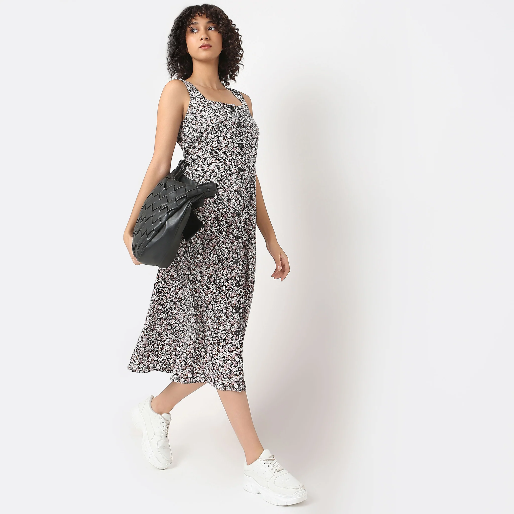 Regular Fit Printed Dress - Image 5