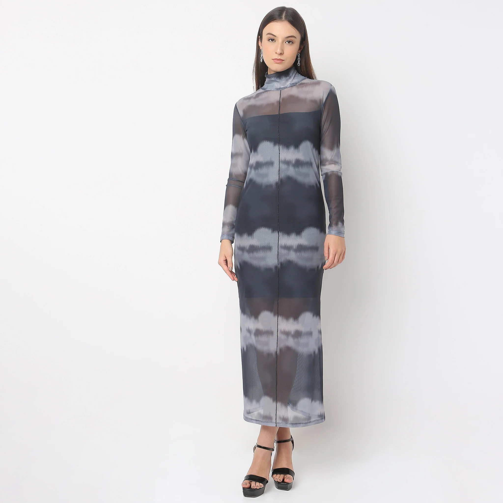 Regular Fit Printed Dress - Image 2