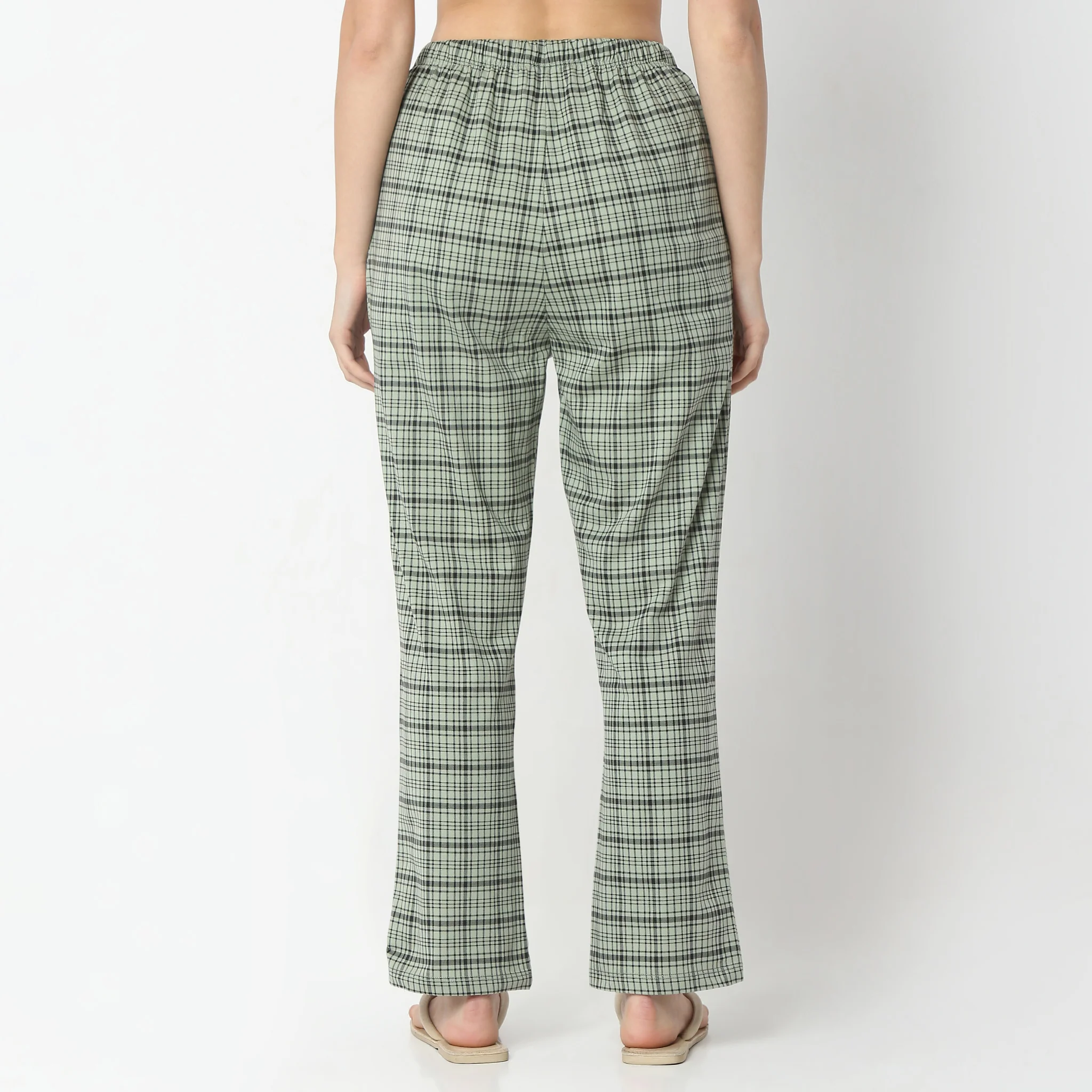 Printed Full Length Mid Rise Lounge Pyjamas - Image 3