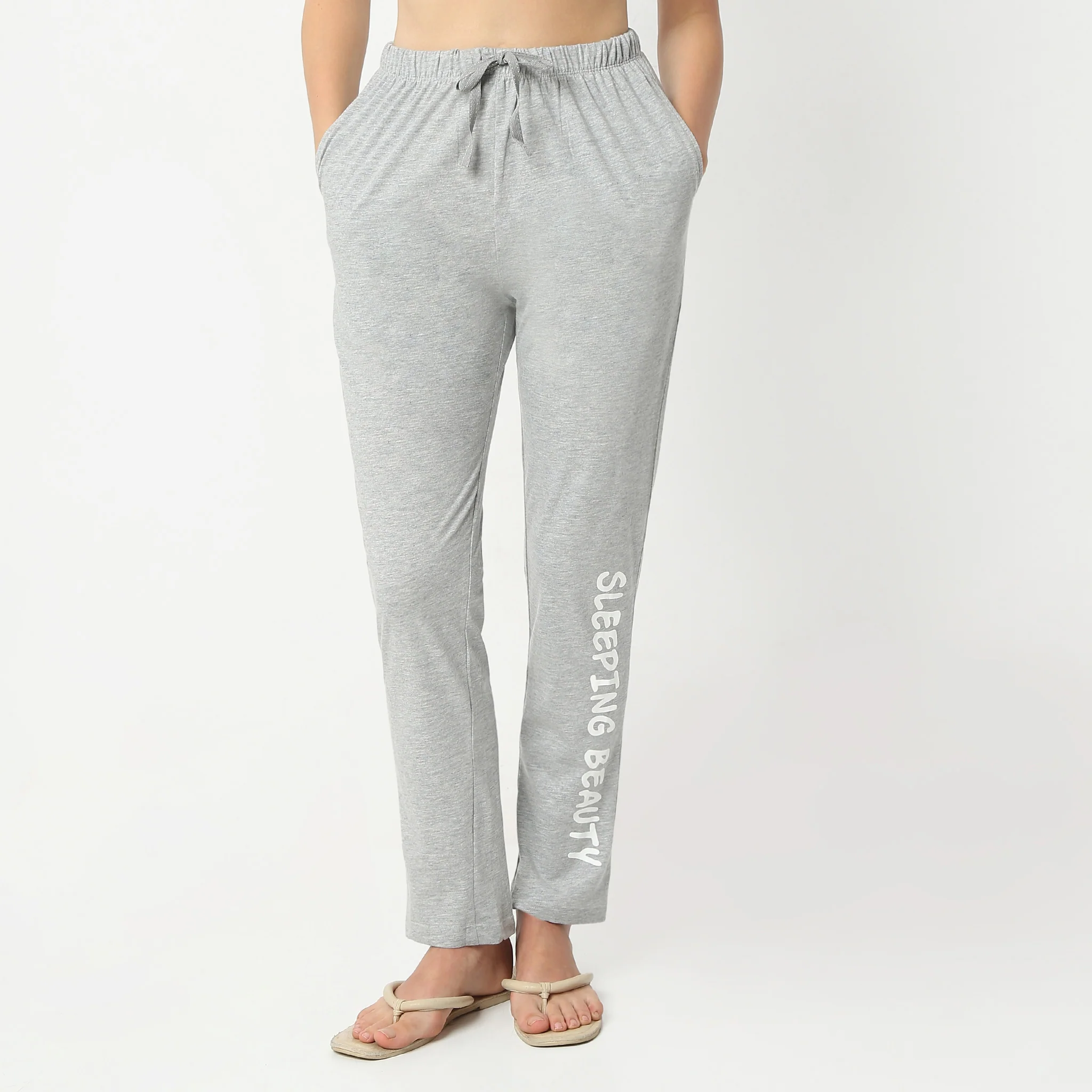 Printed Full Length Mid Rise Lounge Pyjamas - Image 2