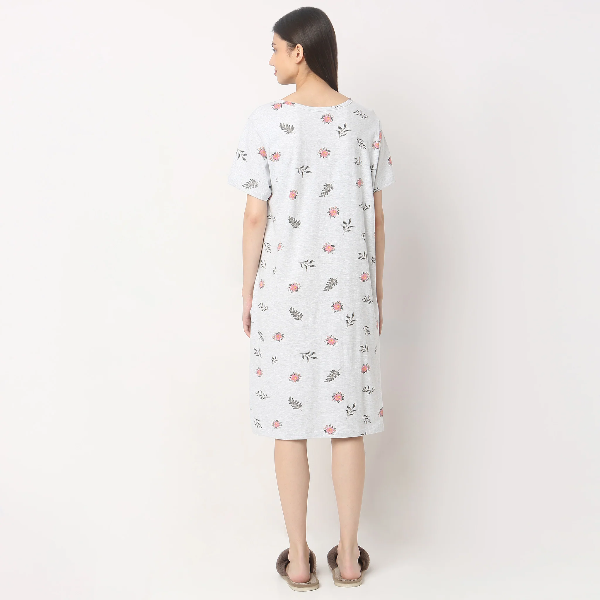 Regular Fit Printed Gown - Image 3
