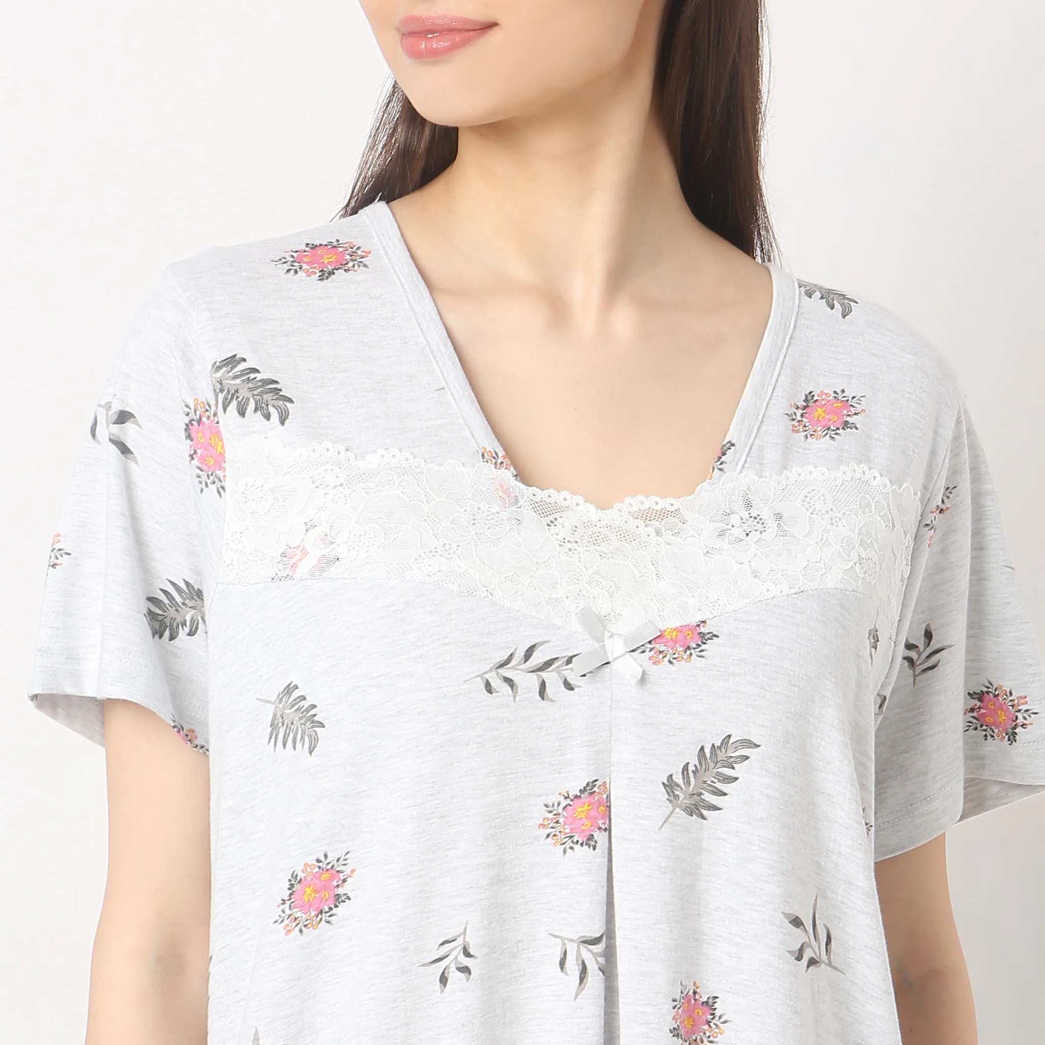 Regular Fit Printed Gown - Image 4