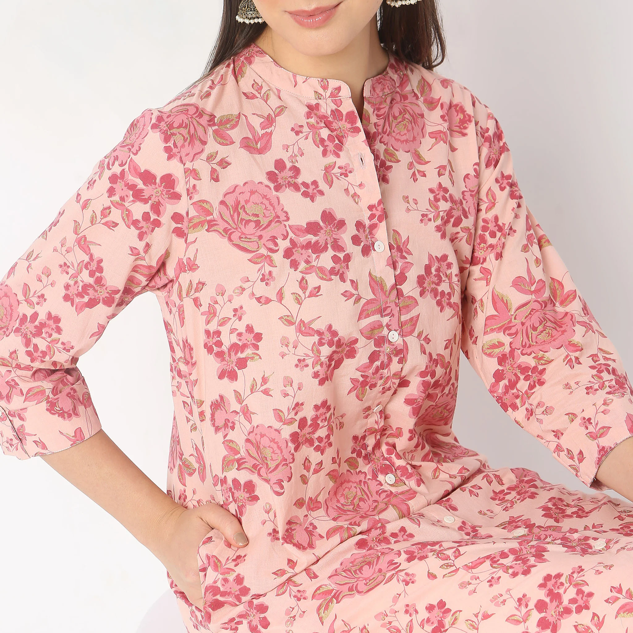 Regular Fit Printed Kurta - Image 4