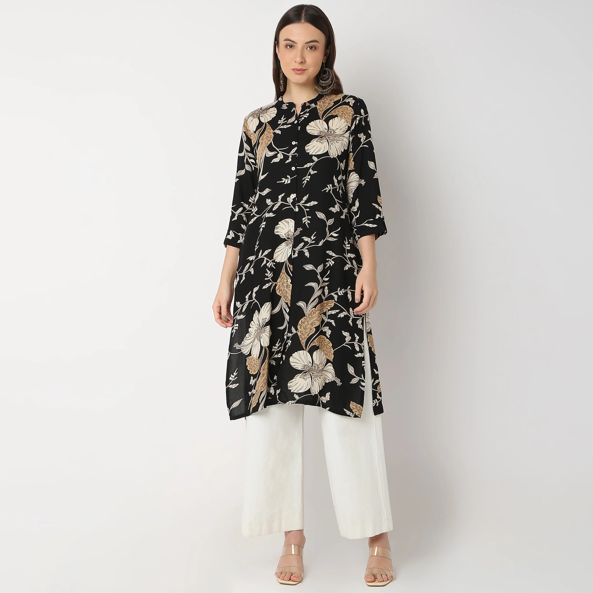 Regular Fit Printed Kurta - Image 2
