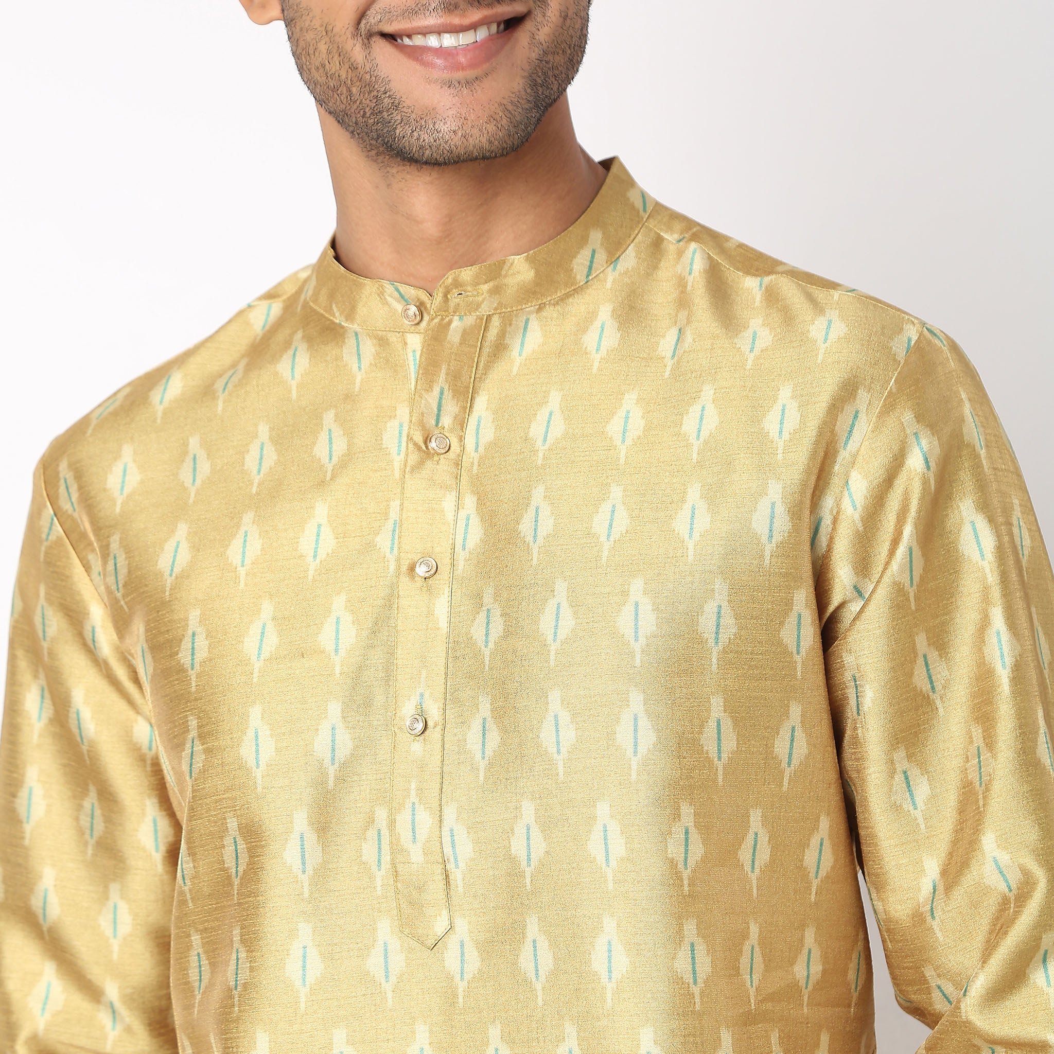 Regular Fit Printed Kurta - Image 4