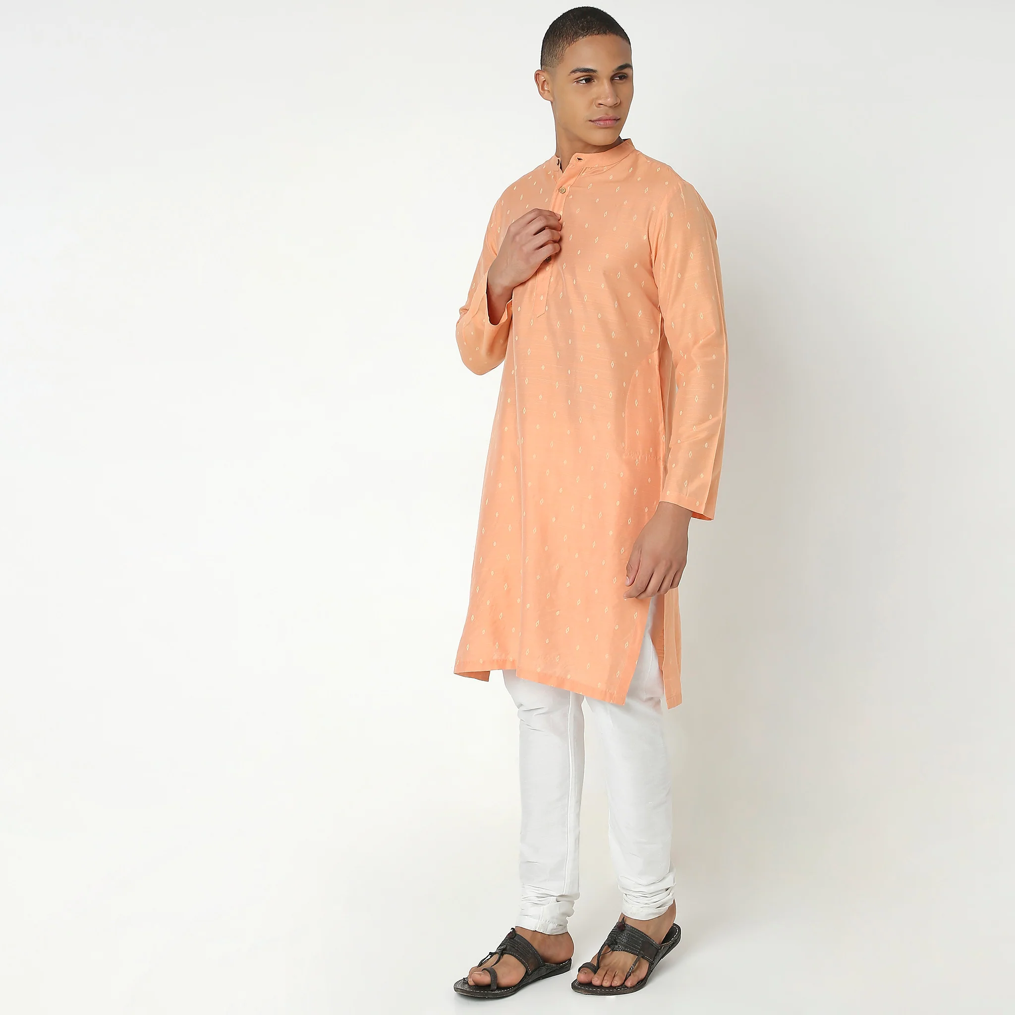Regular Fit Printed Kurta - Image 5