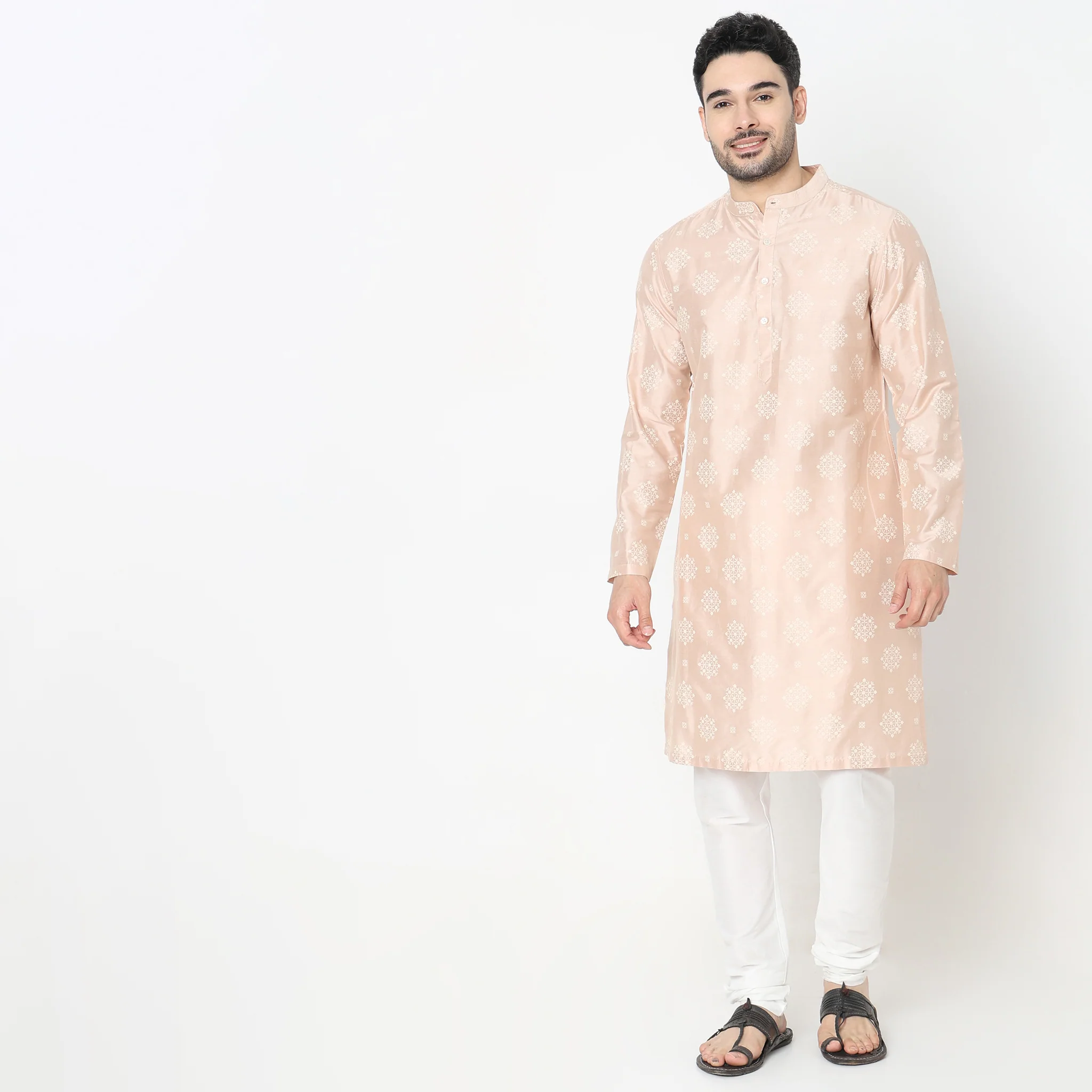 Regular Fit Printed Kurta - Image 2