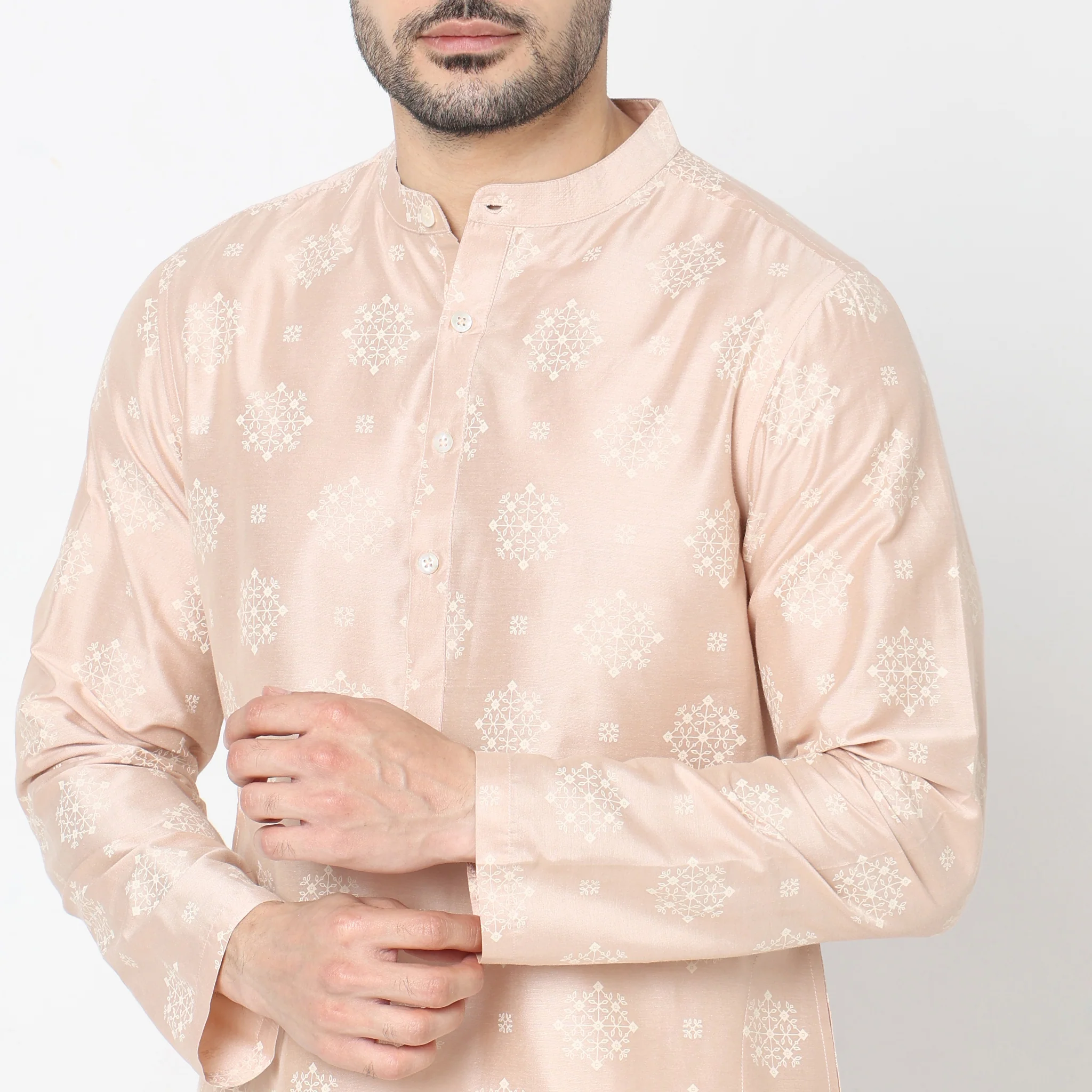 Regular Fit Printed Kurta - Image 4