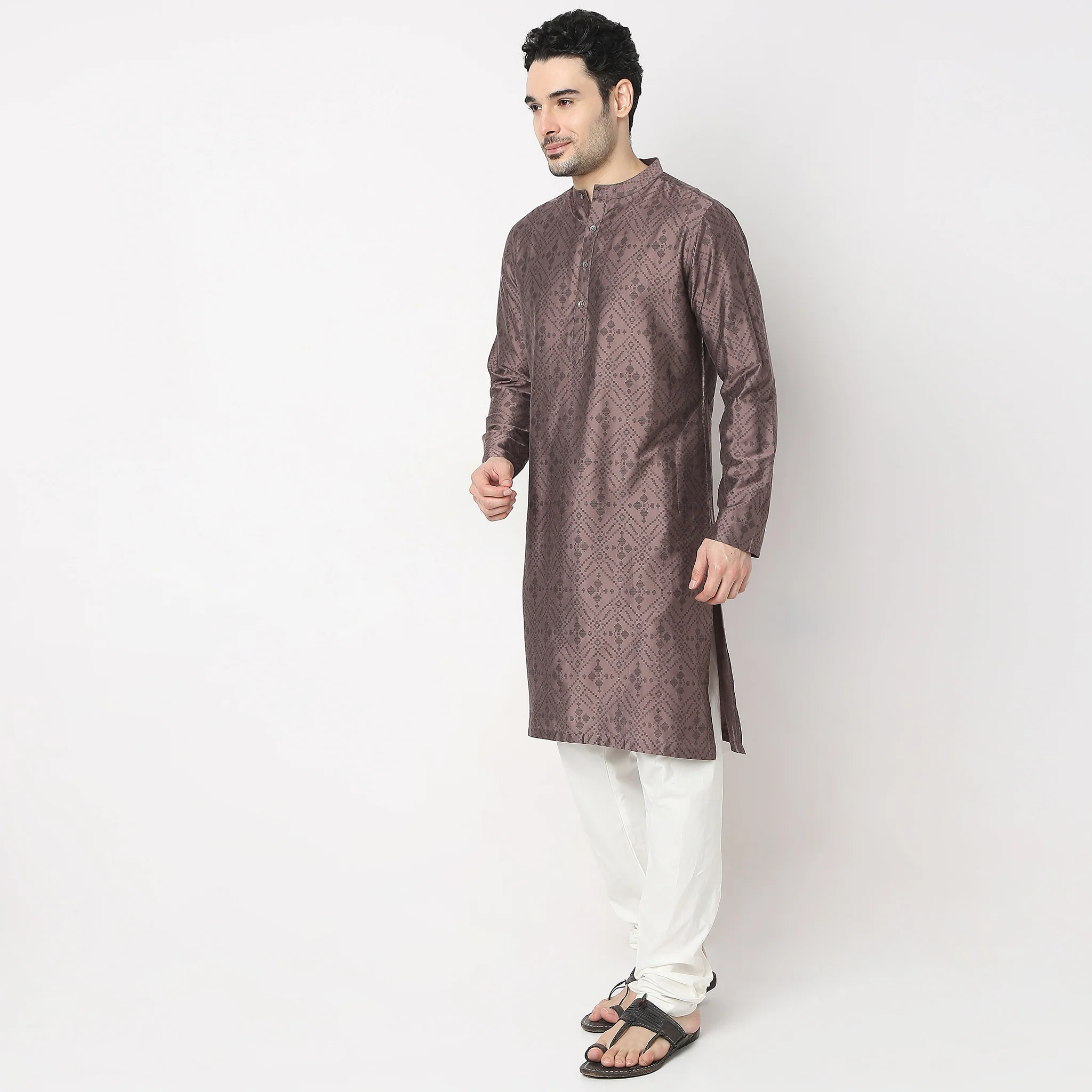 Regular Fit Printed Kurta - Image 5